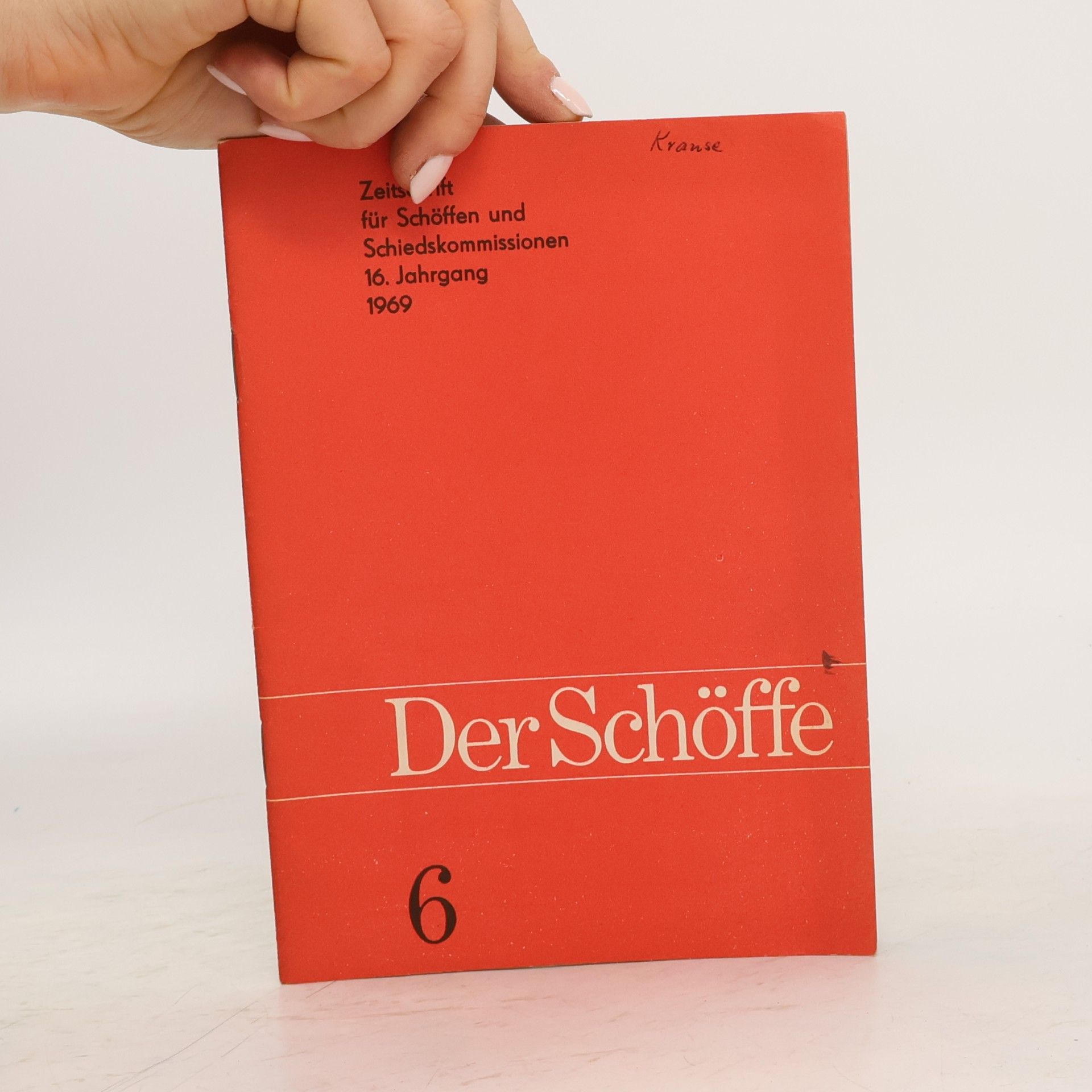 Various authors Der Schöffe 6