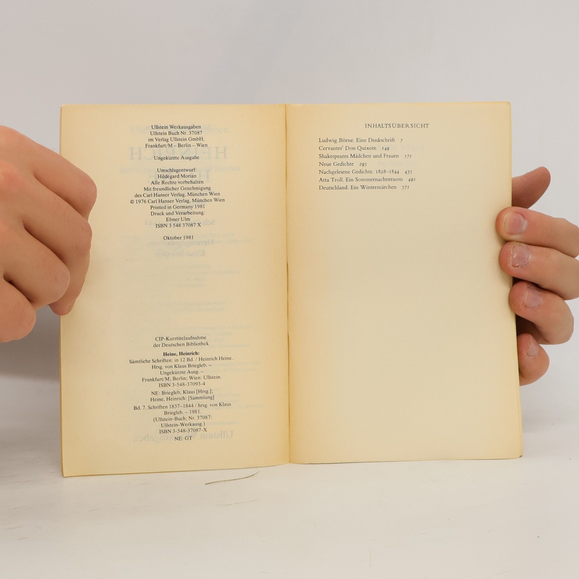 Heinrich Heine Sämtliche Schriften