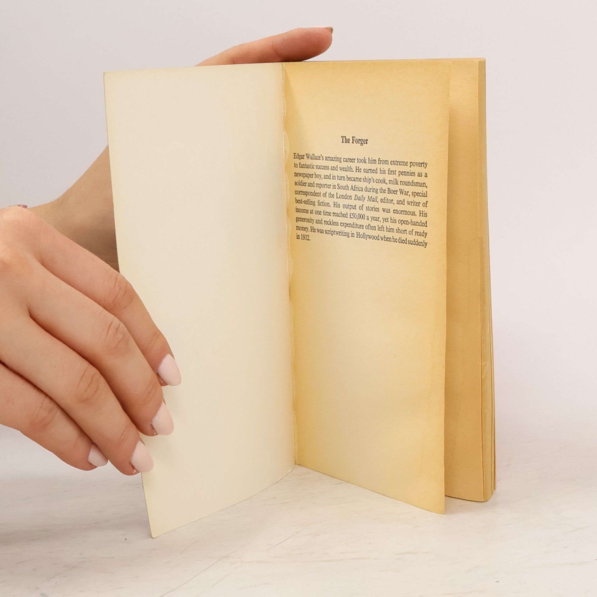 Edgar Wallace The Forger