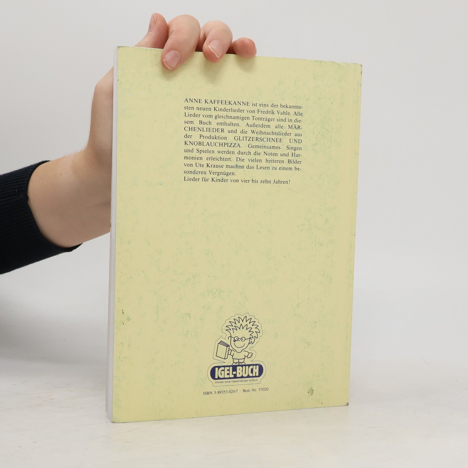 Fredrik Vahle Das Anne Kaffeekanne Liederbuch