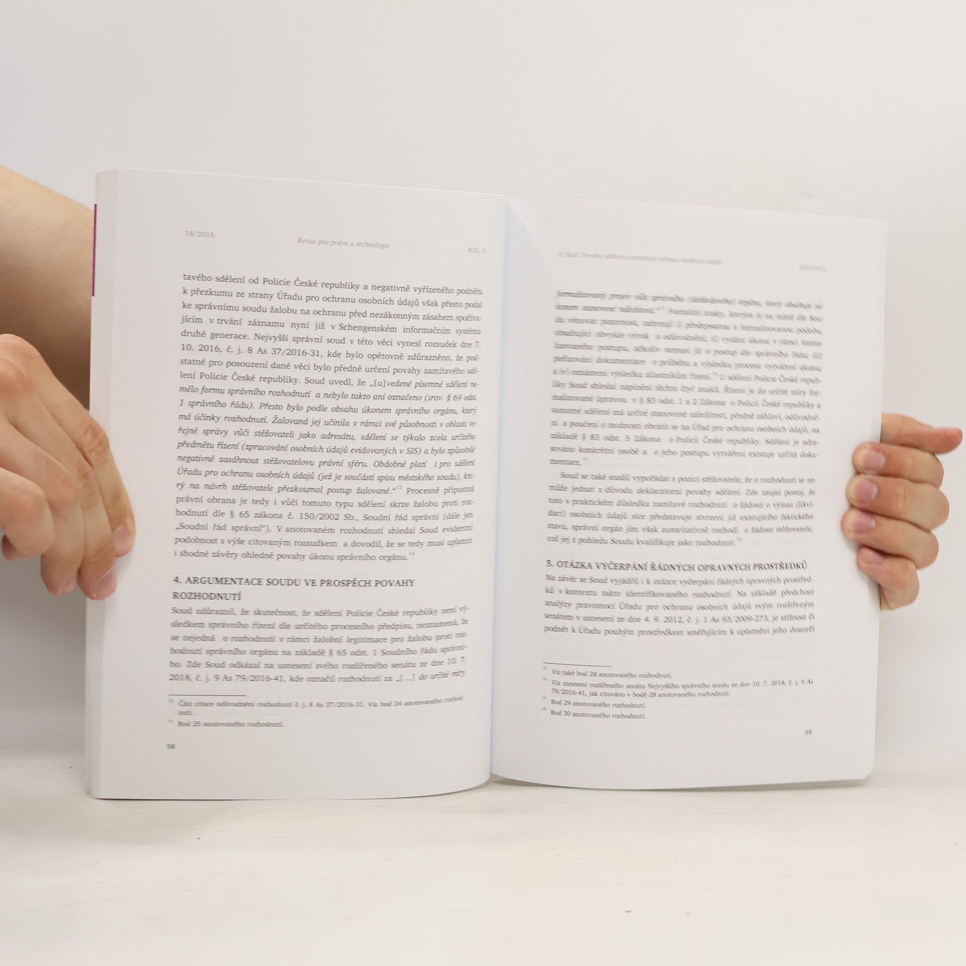 Autorenkollektiv Revue pro právo a technologie 18