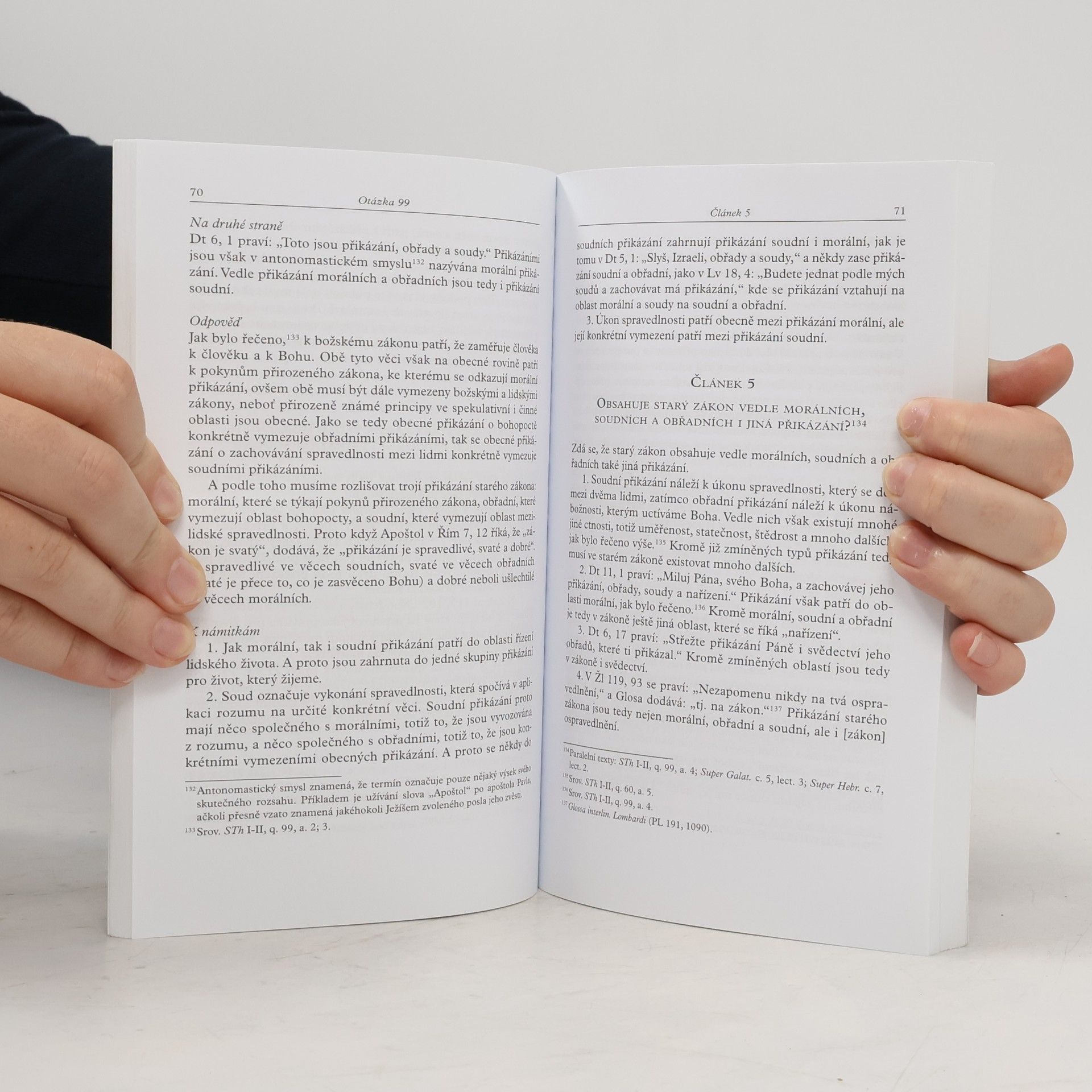Thomas Aquinas O starém zákoně v Teologické sumě