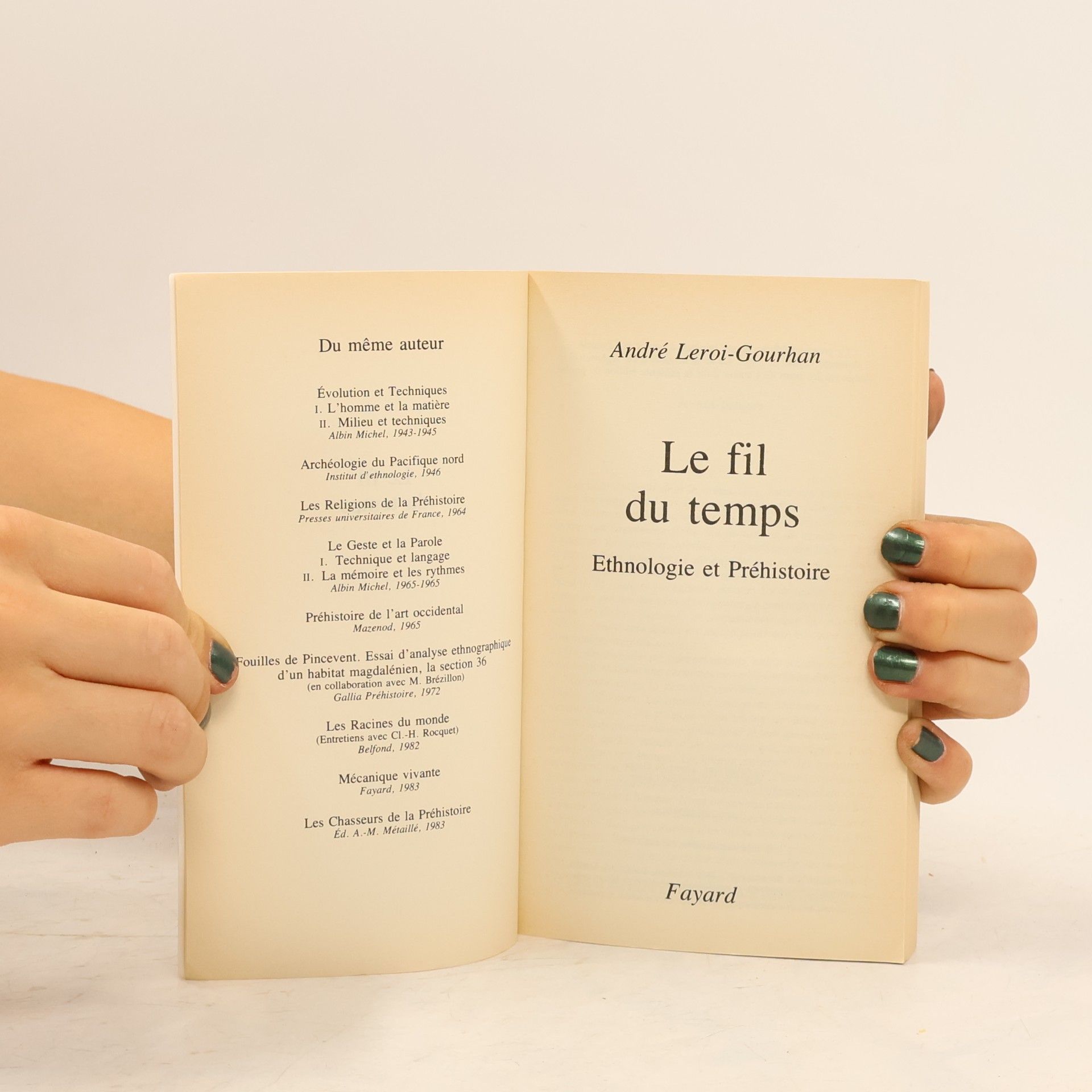 André Leroi-Gourhan Le fil du temps