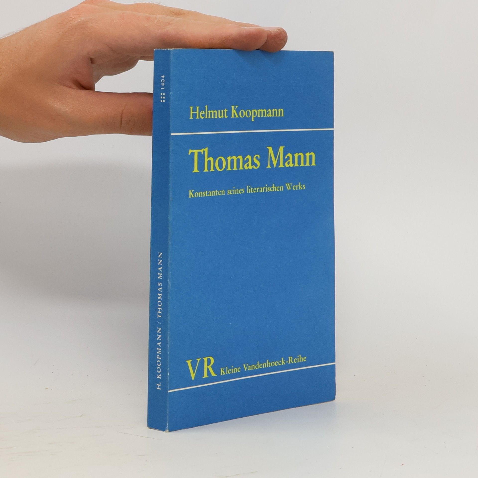 Helmut Koopmann Thomas Mann