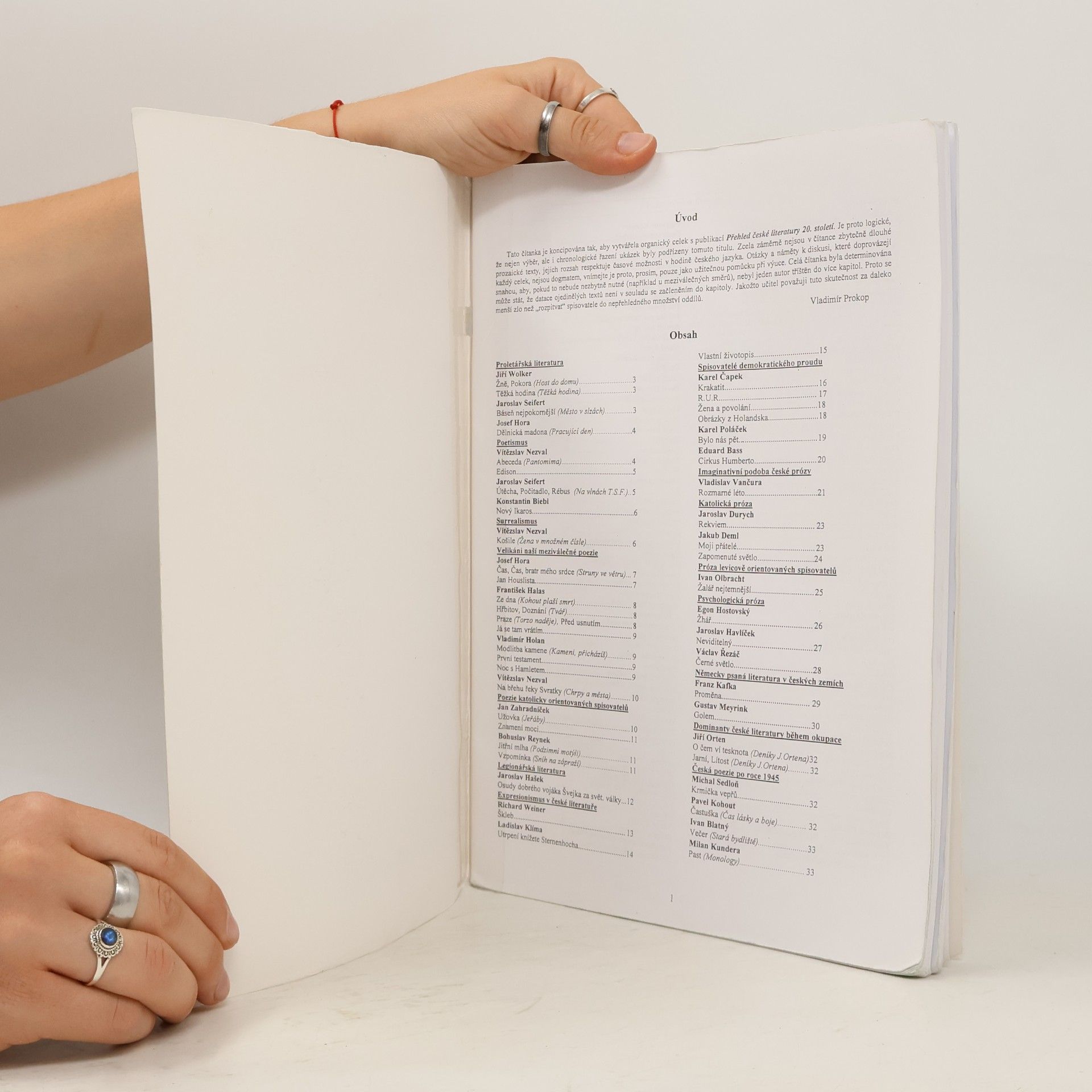 Vladimír Prokop Čítanka k přehledu české literatury 20. století