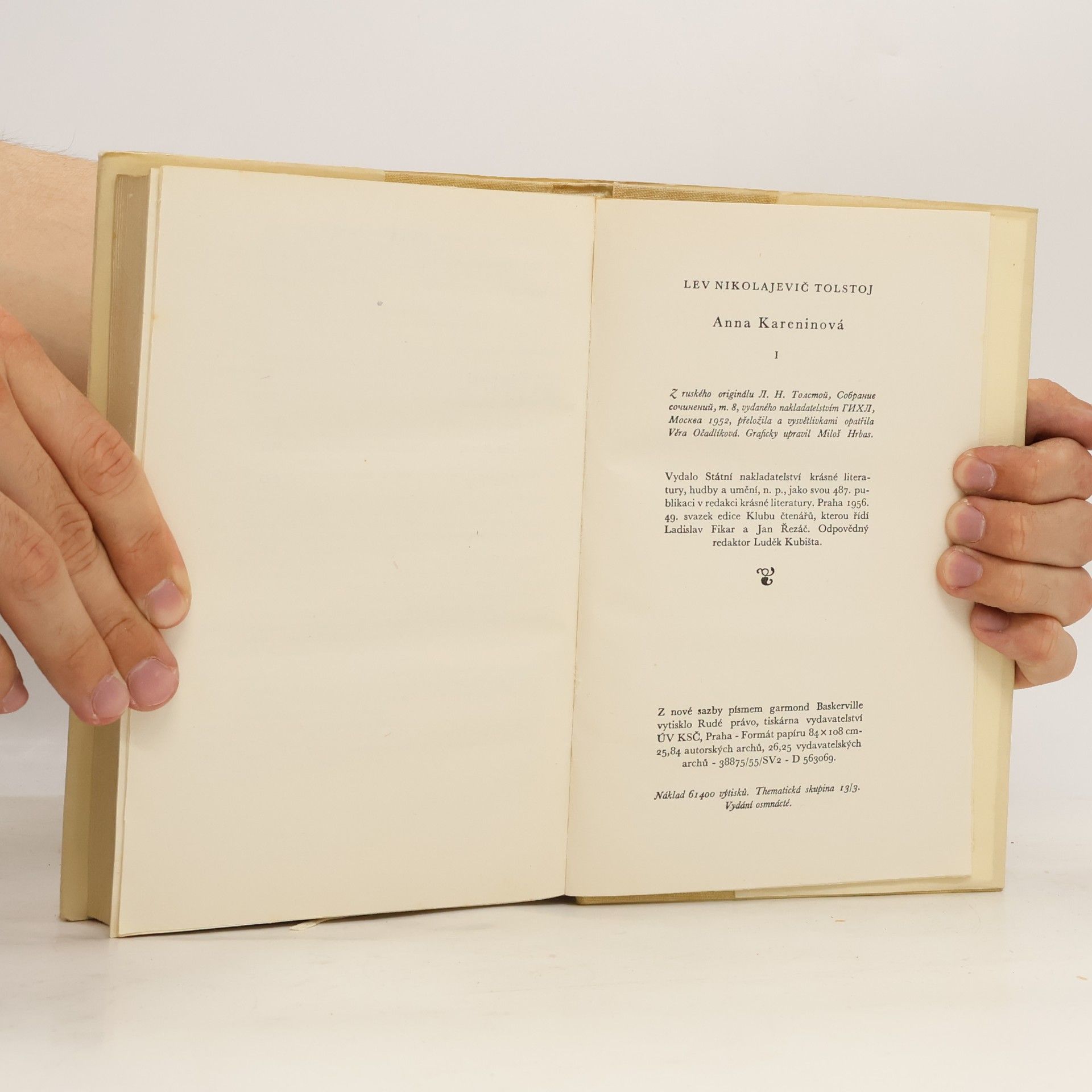 Lew Nikolajewitsch Tolstoi Anna Kareninová I.
