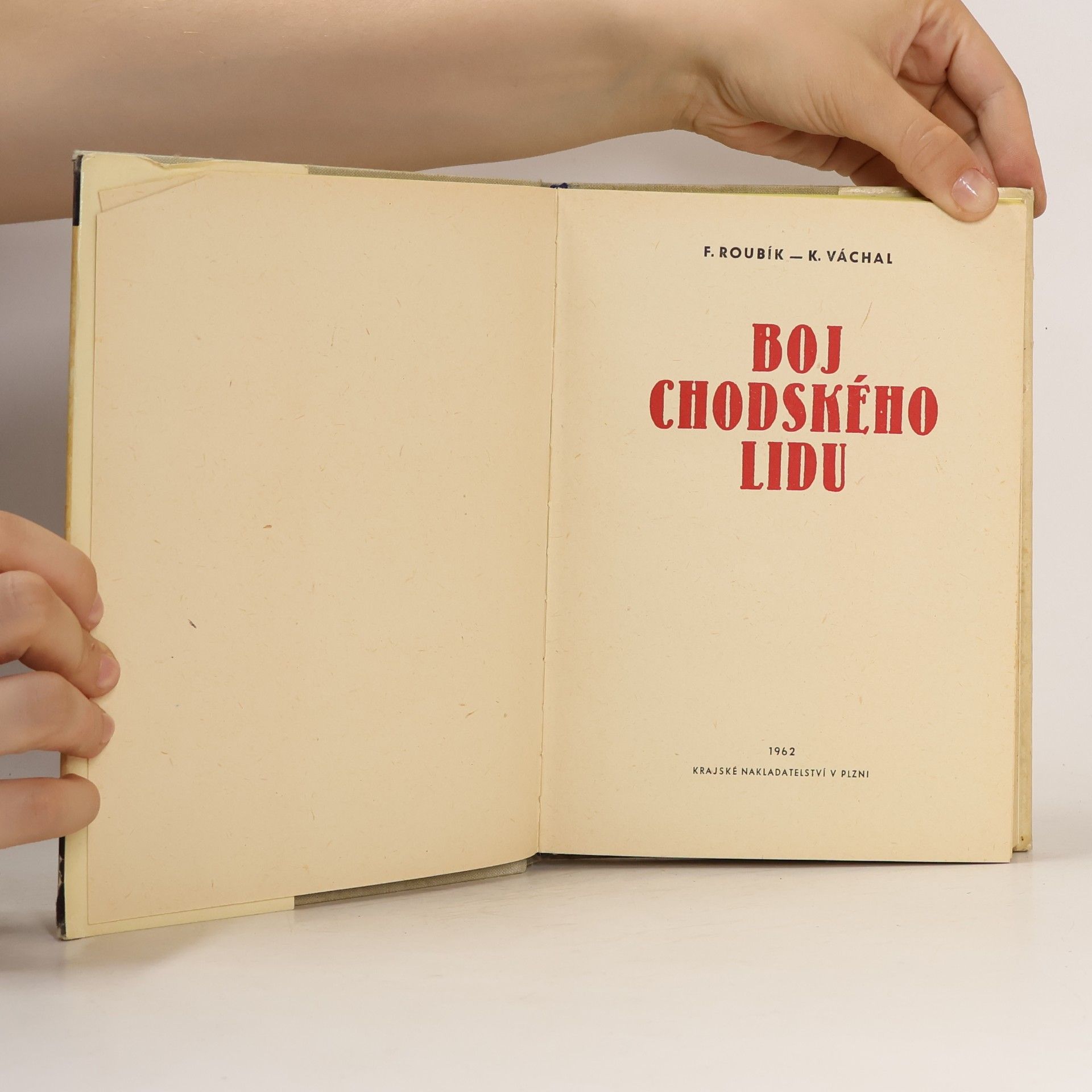 František Roubík Boj chodského lidu