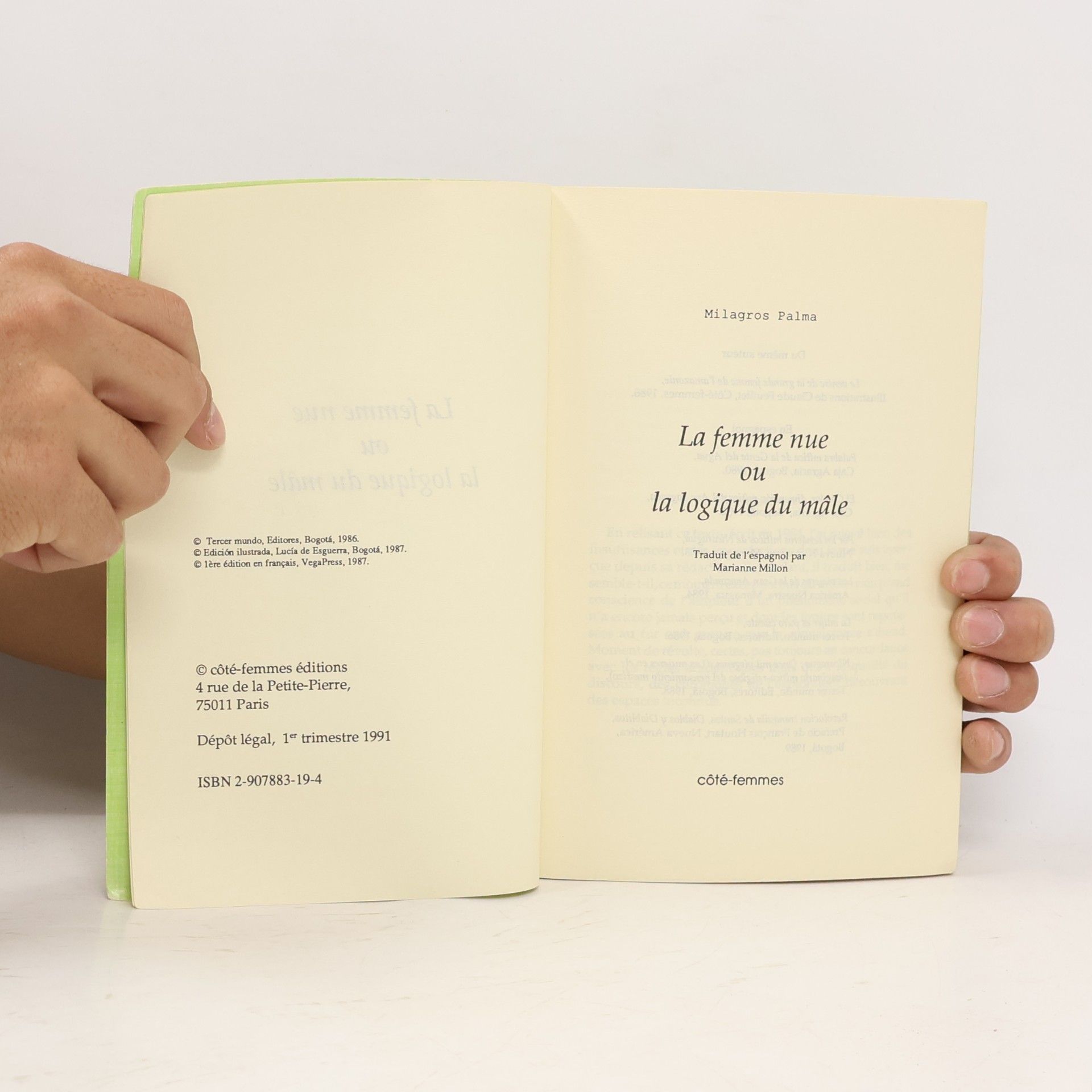 Milagros Palma Côté-femmes: La Femme nue ou la logique du mâle