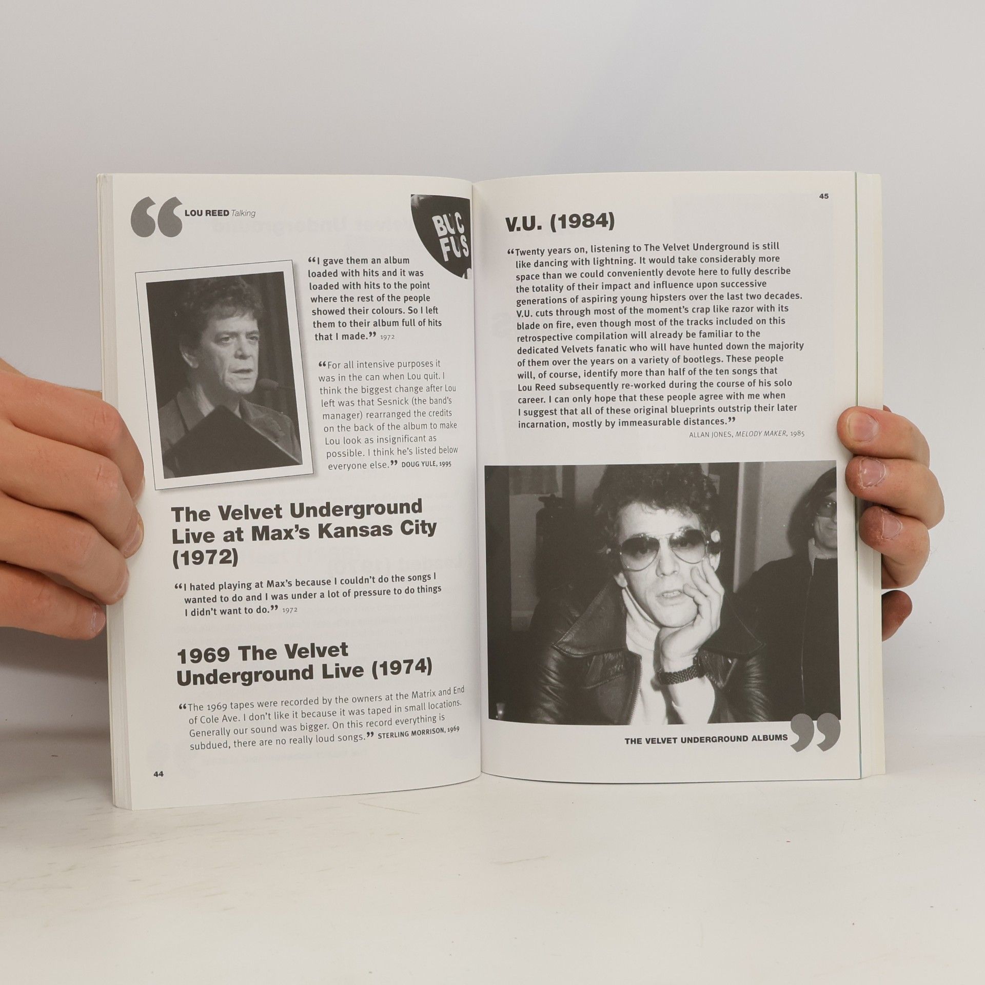 Nick Johnstone Lou Reed talking