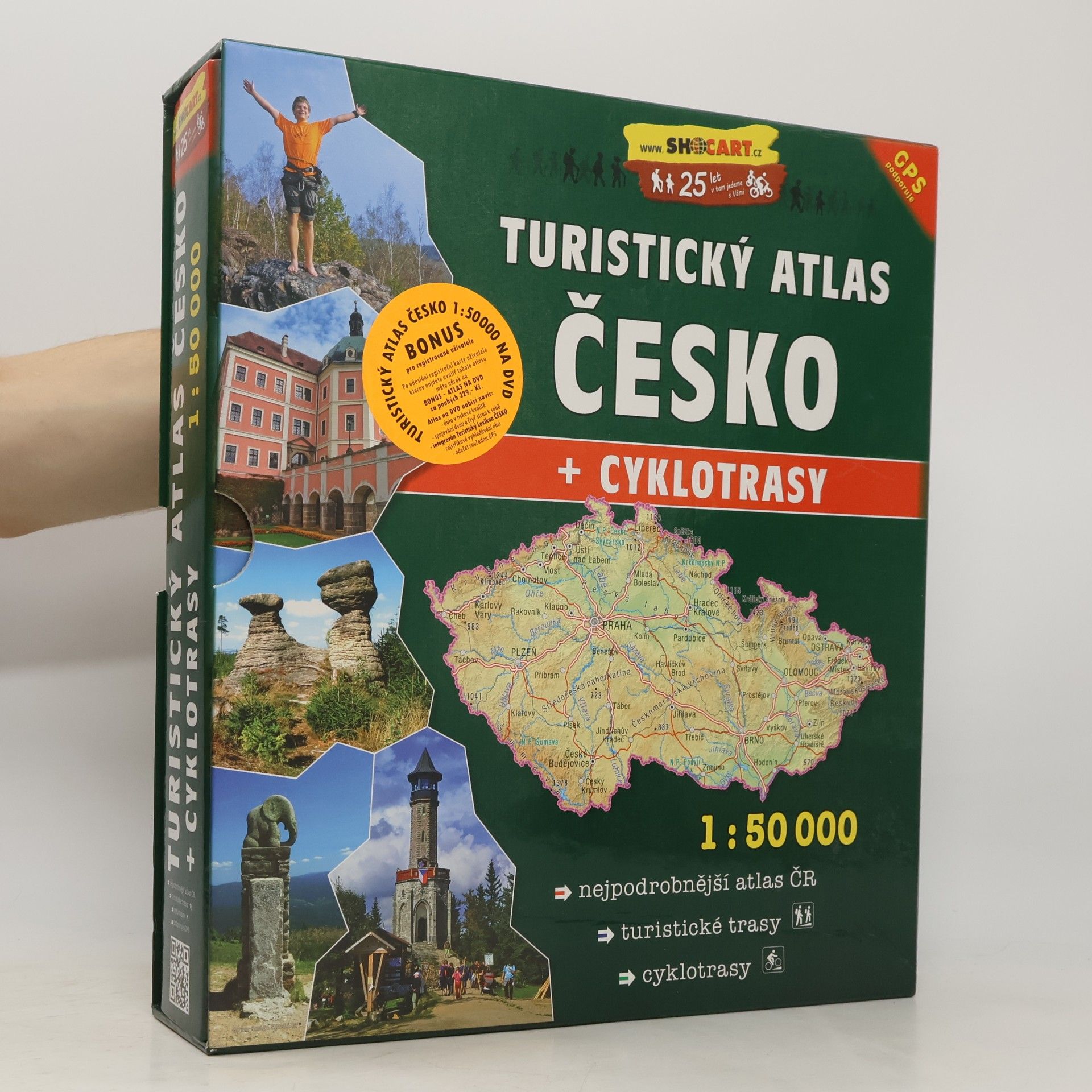 Autorenkollektiv Turistický atlas Česko + cyklotrasy : 1:50 000