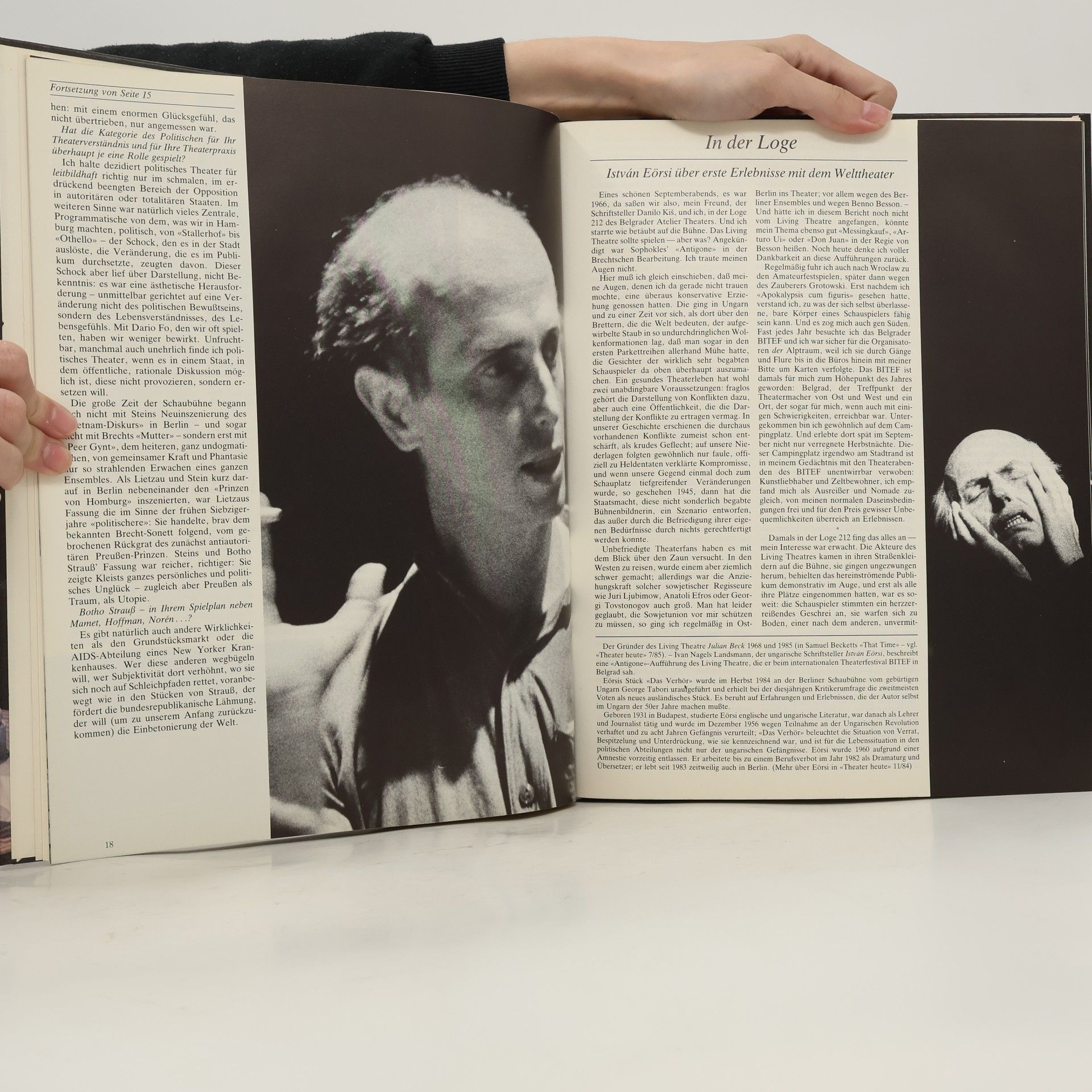 Peter von Becker Theater 1985