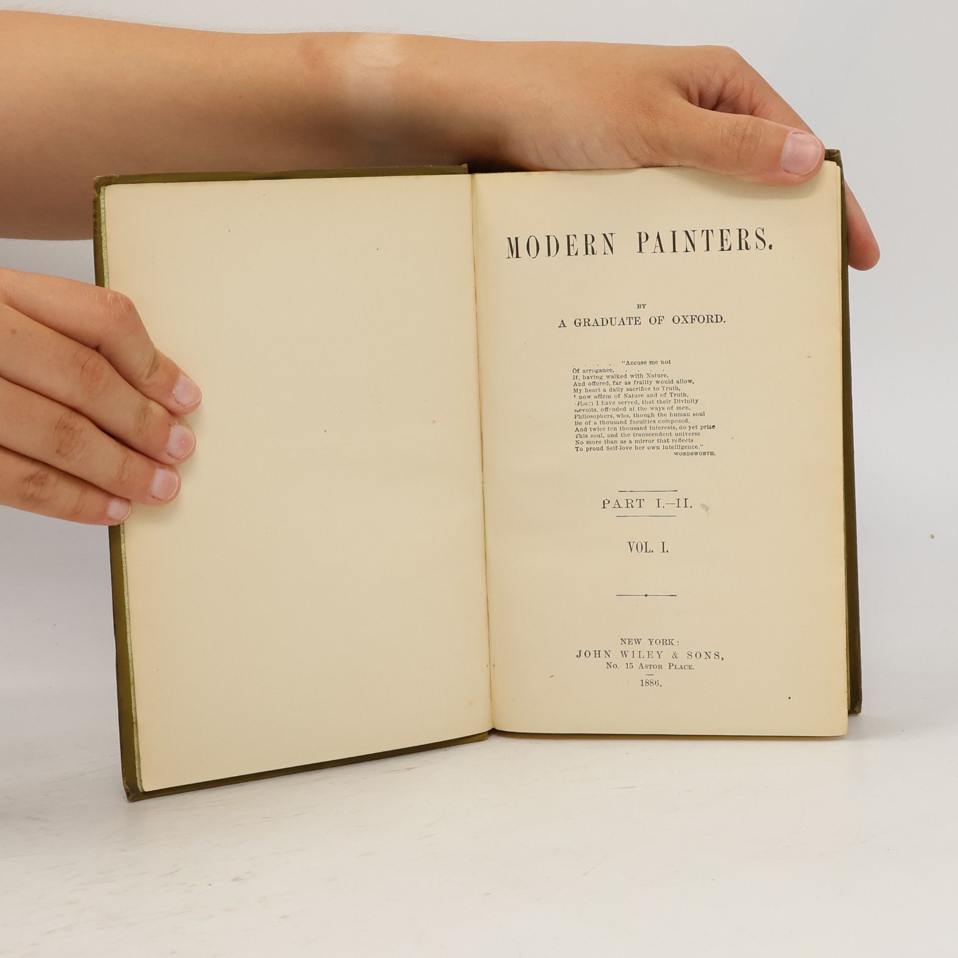 John Ruskin Modern Painters I. Part I. and II.