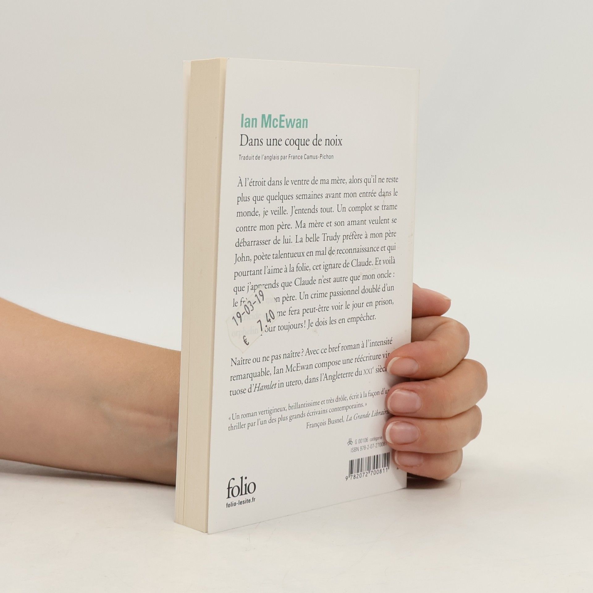 Ian McEwan Folio: Dans une coque de noix