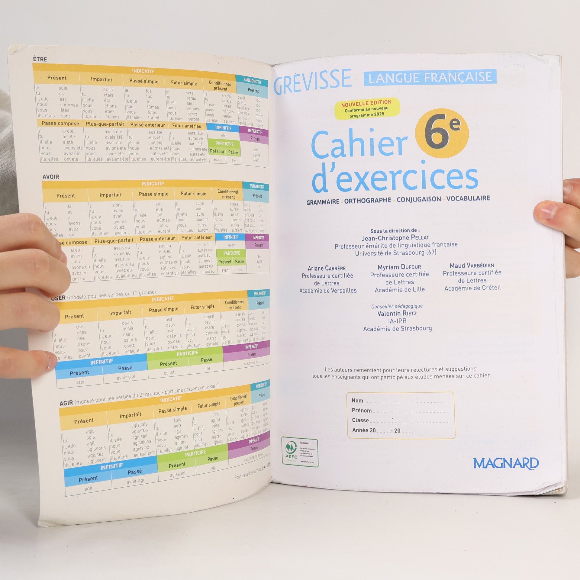 Myriam Dufour Cahier Grevisse d'exercices