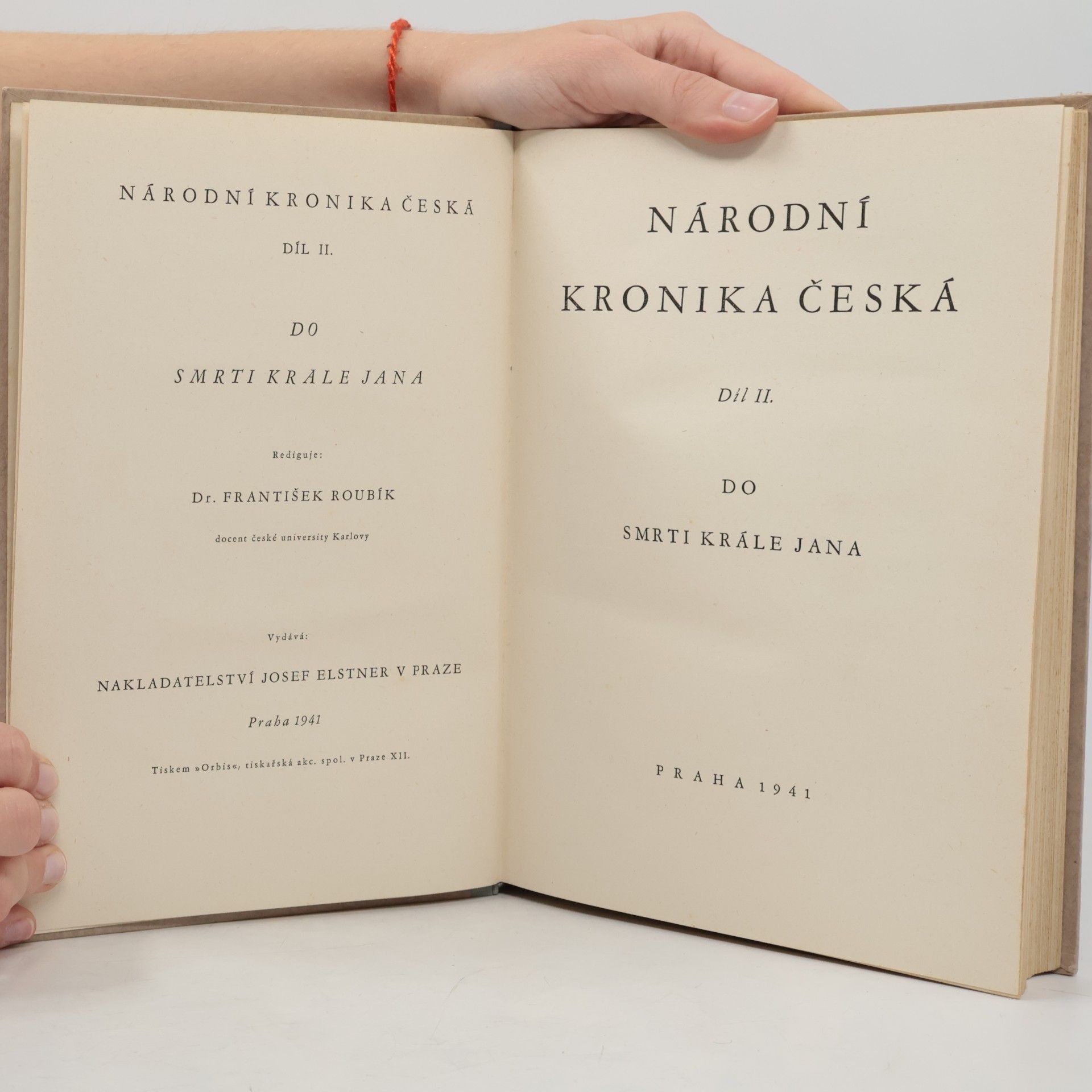 František Roubík Národní kronika česká II. díl
