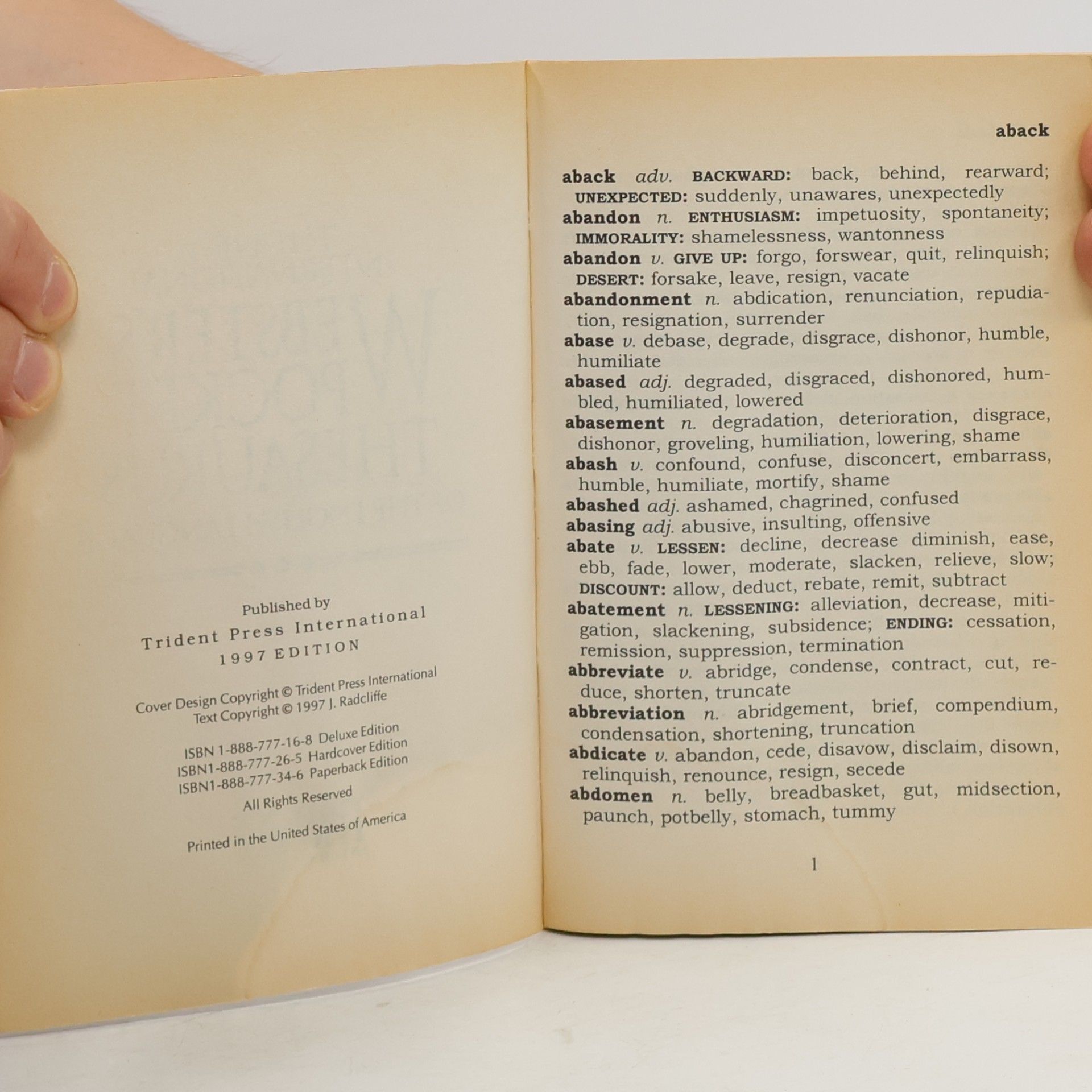 Autorenkollektiv The New International Webster's Pocket Thesaurus