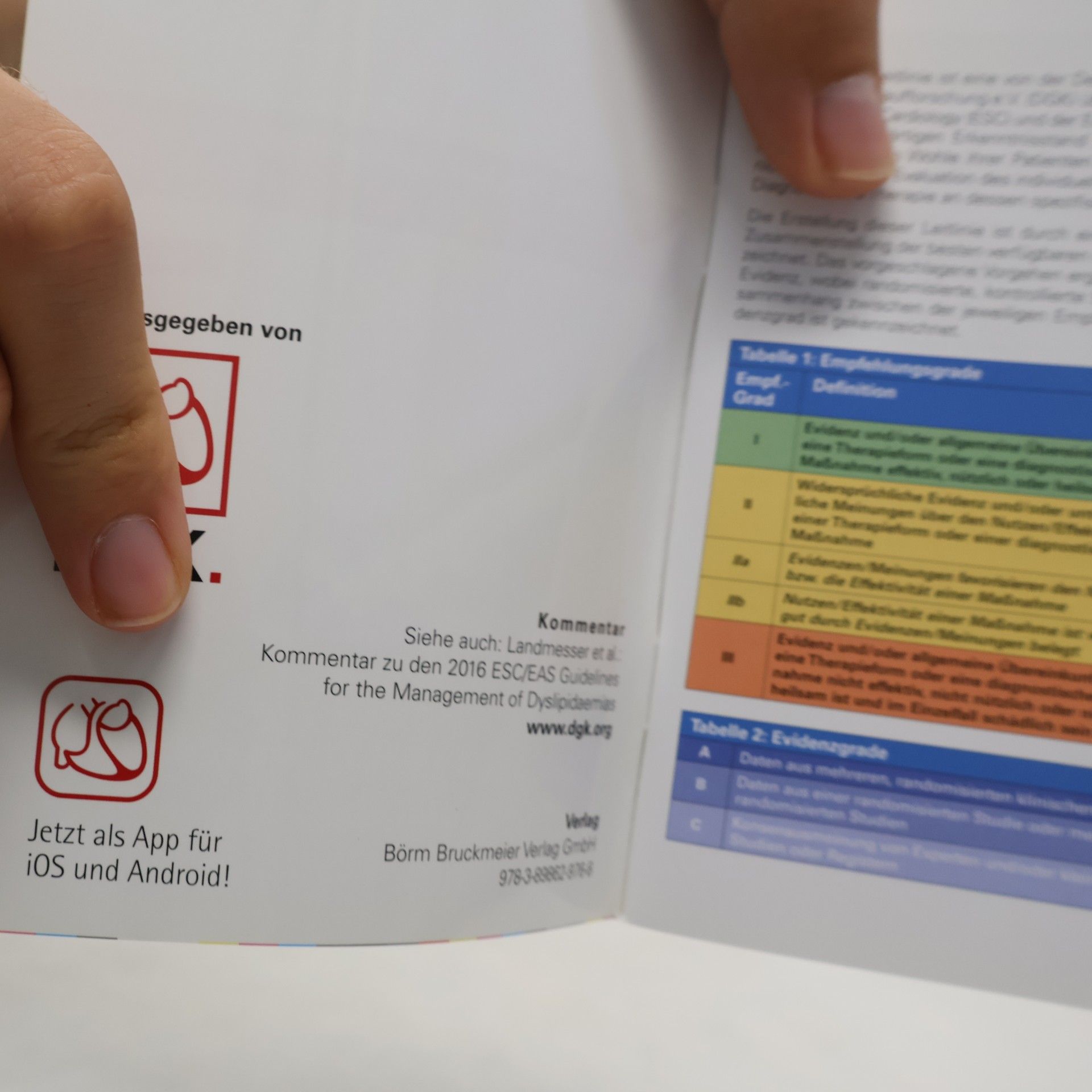 ESC/EAS Pocket Guidelines: Diagnostik und Therapie der Dyslipidämien