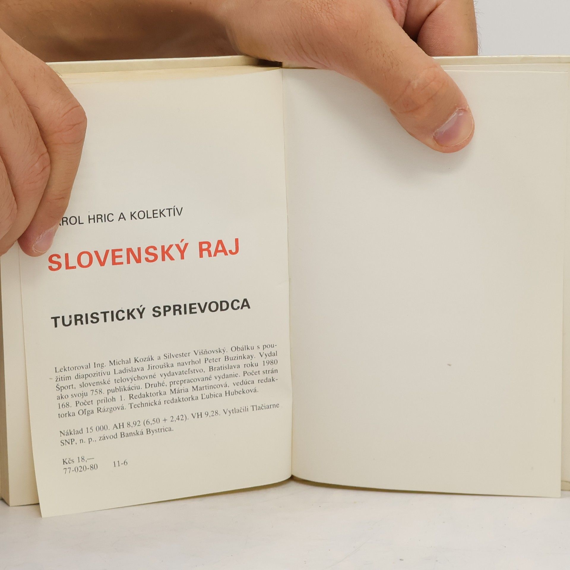 Karol Hric Slovenský raj. Turistický sprievodca