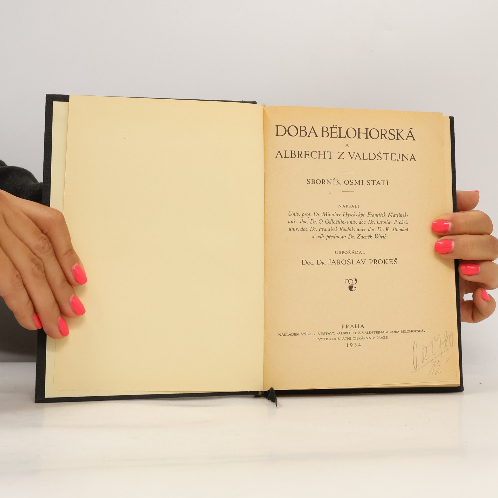 Jaroslav Prokeš Doba bělohorská a Albrecht z Valdštejna