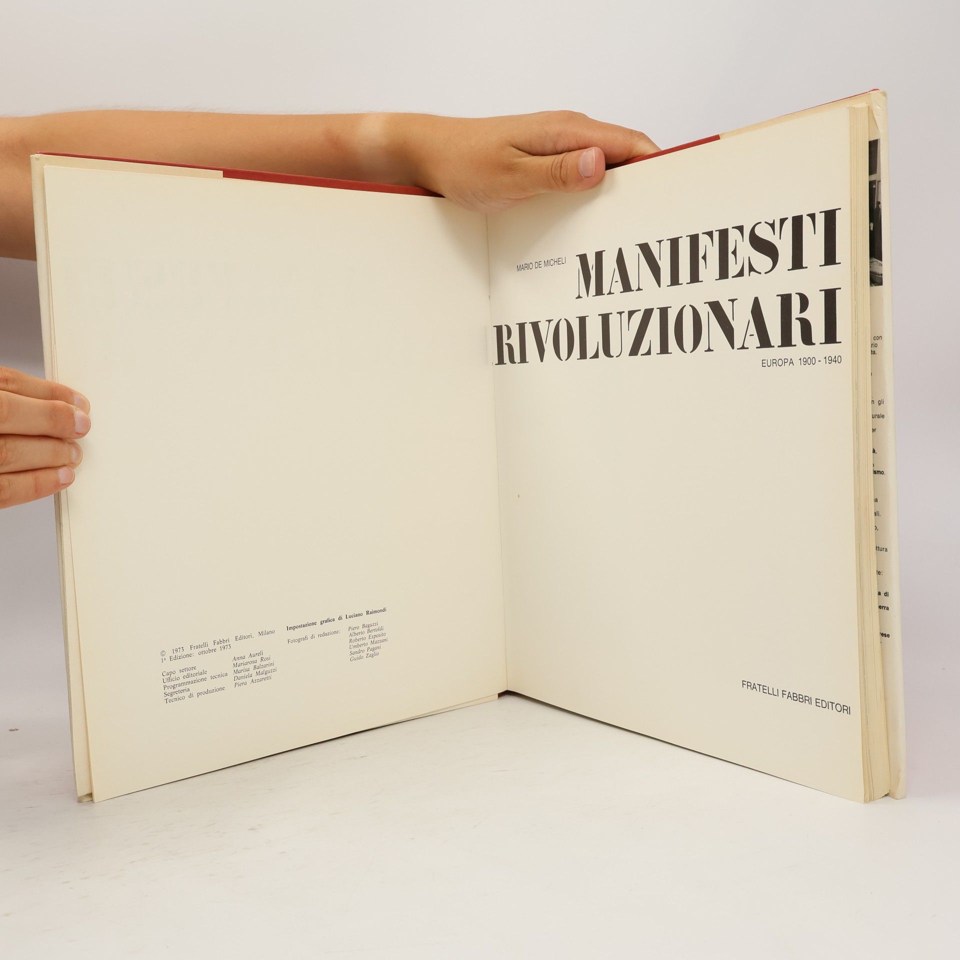 Mario De Micheli Manifesti rivoluzionari