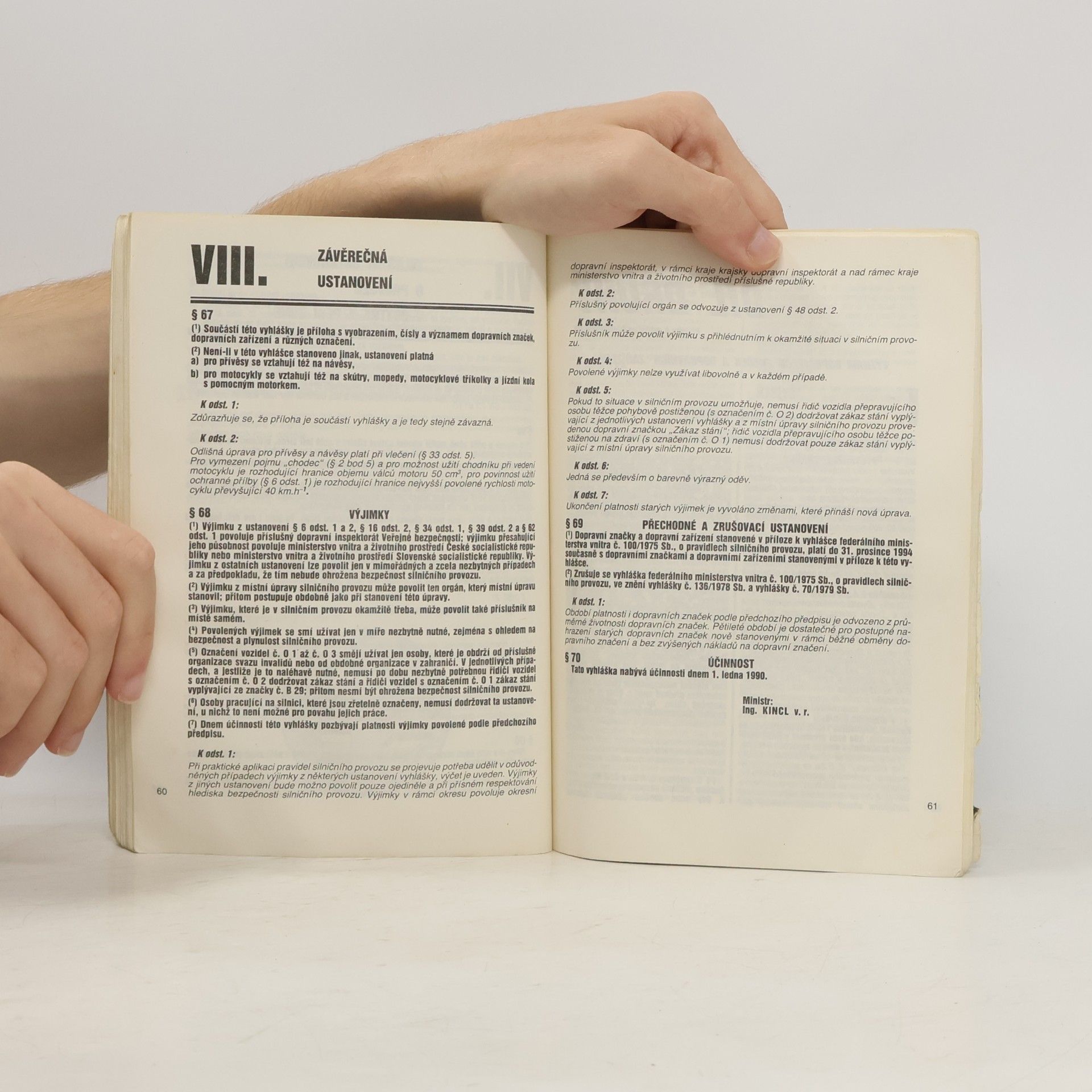 Pavel Bušta Vyhláška o pravidlech silničního provozu č. 99/1989 Sb. s komentářem