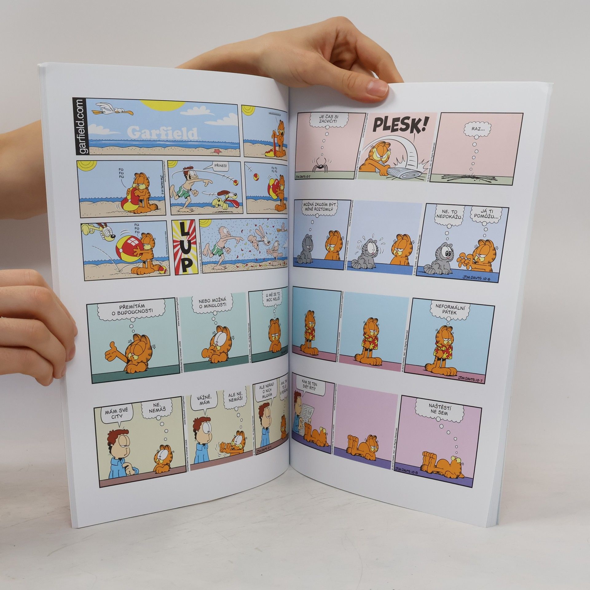 Jim Davis Garfield 64. Dort s překvapením
