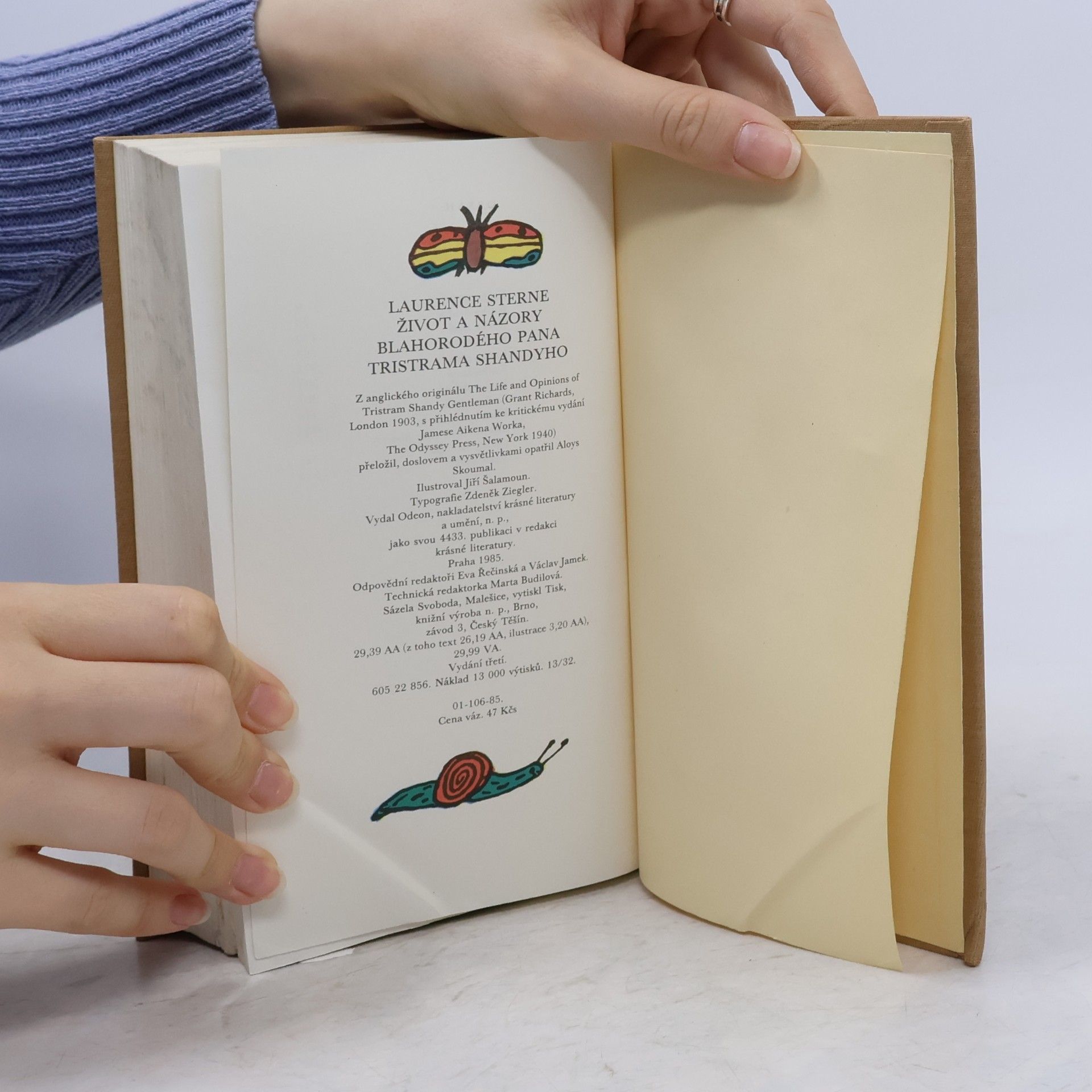Laurence Sterne Život a názory blahorodého pana Tristrama Shandyho