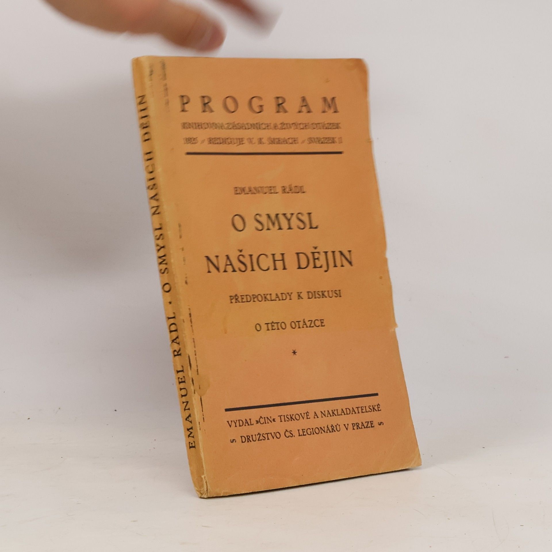 Emanuel Rádl O smysl našich dějin
