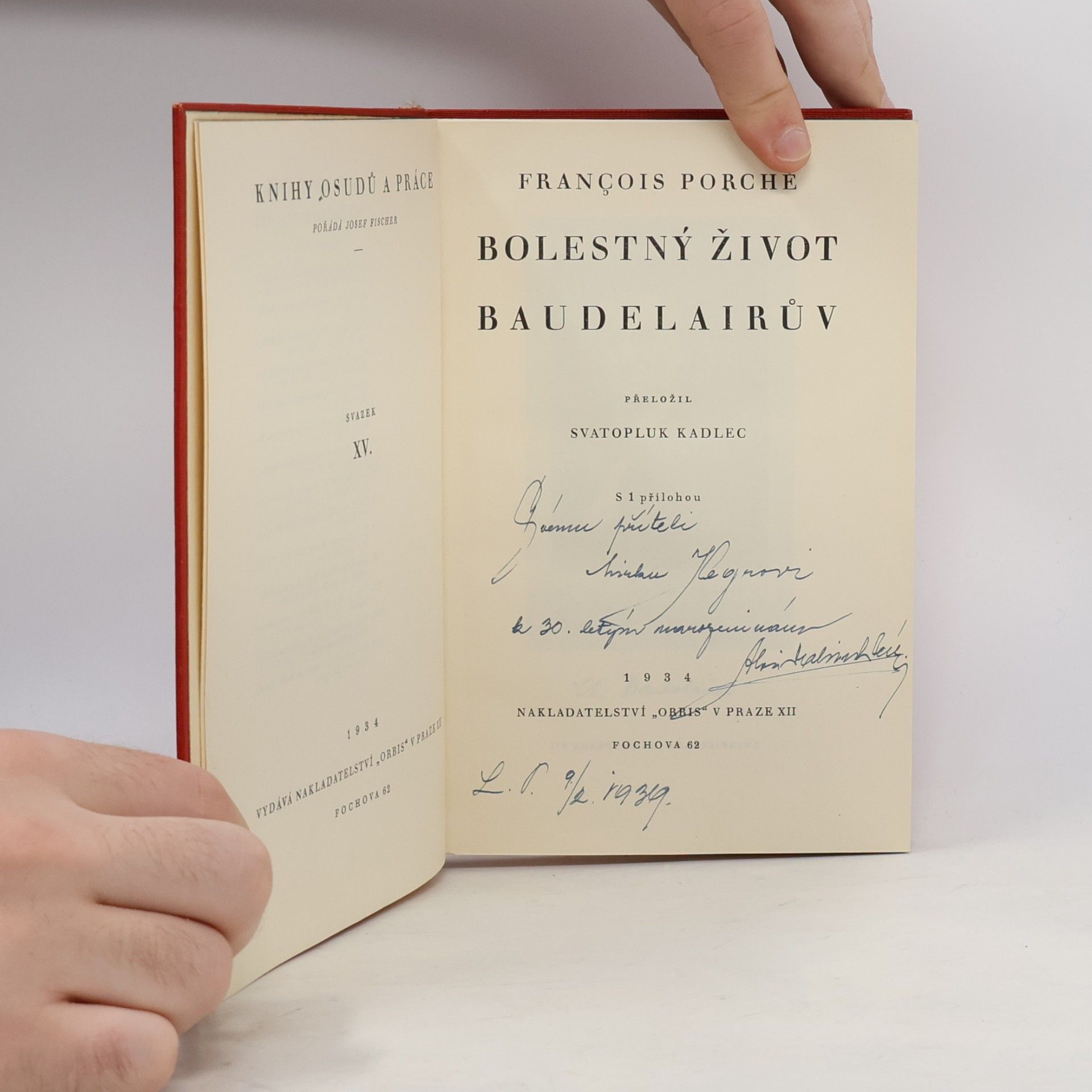 Francois Porché Bolestný život Baudelairův
