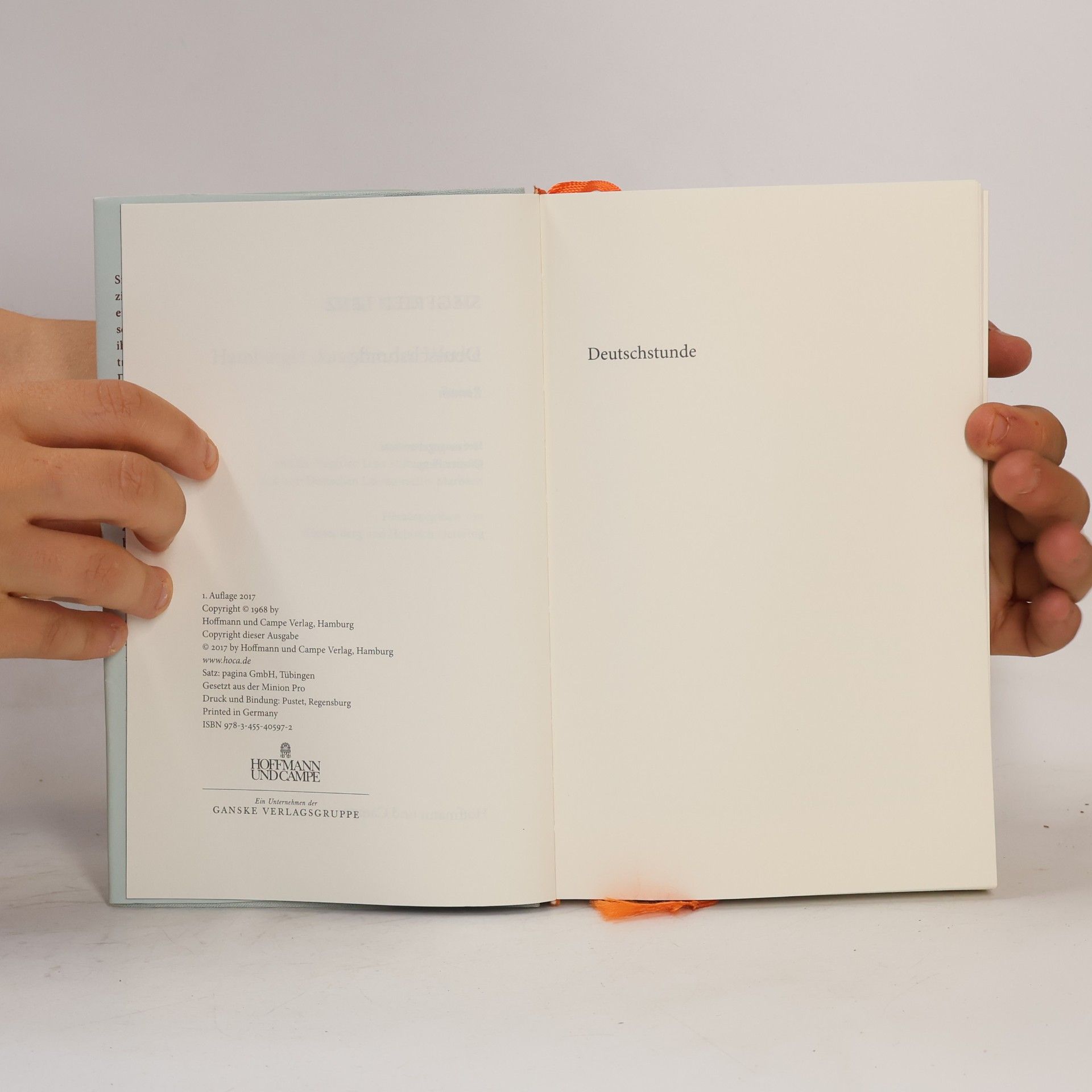 Siegfried Lenz Hamburger Ausgabe - 7: Deutschstunde