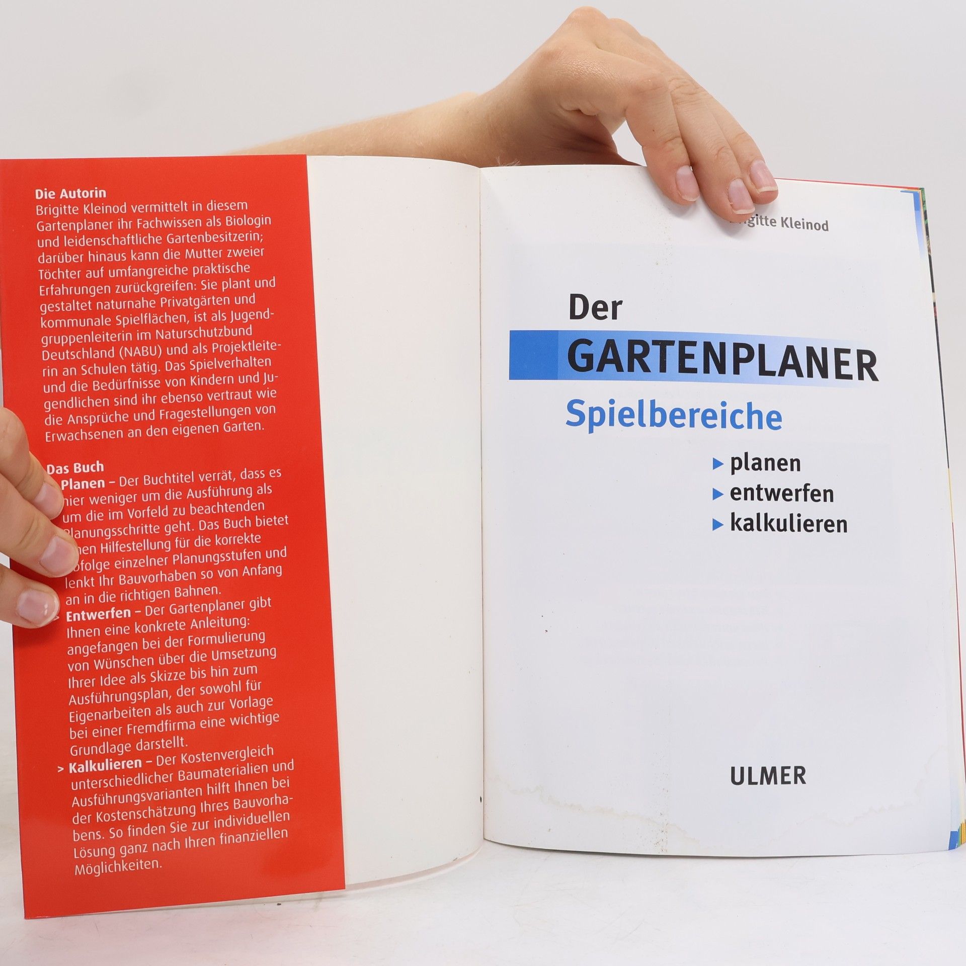 Brigitte Kleinod Spielbereiche. Planen - entwerfen - kalkulieren.