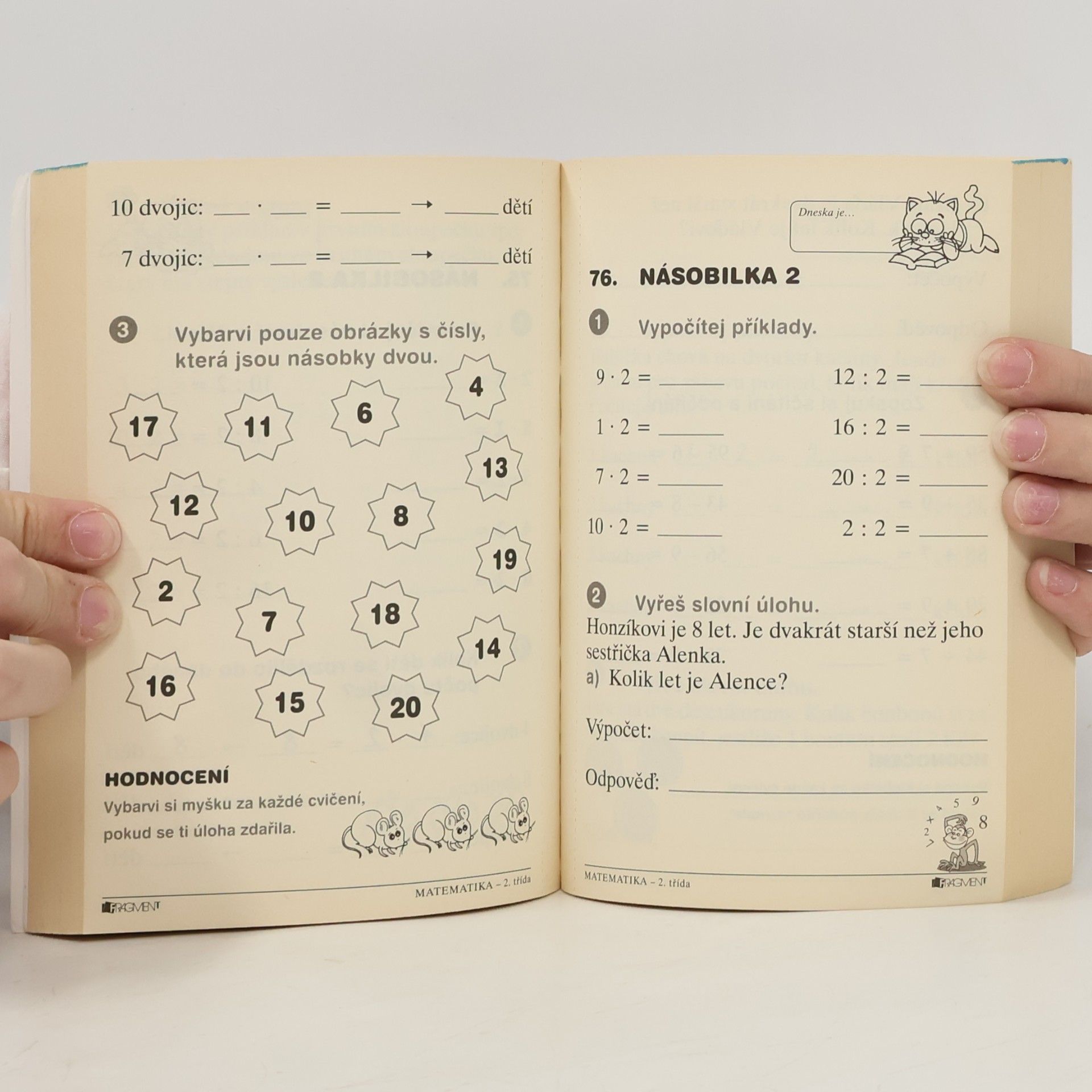 Dana Holečková Pětiminutovky pro ZŠ Matematika - 2. třída
