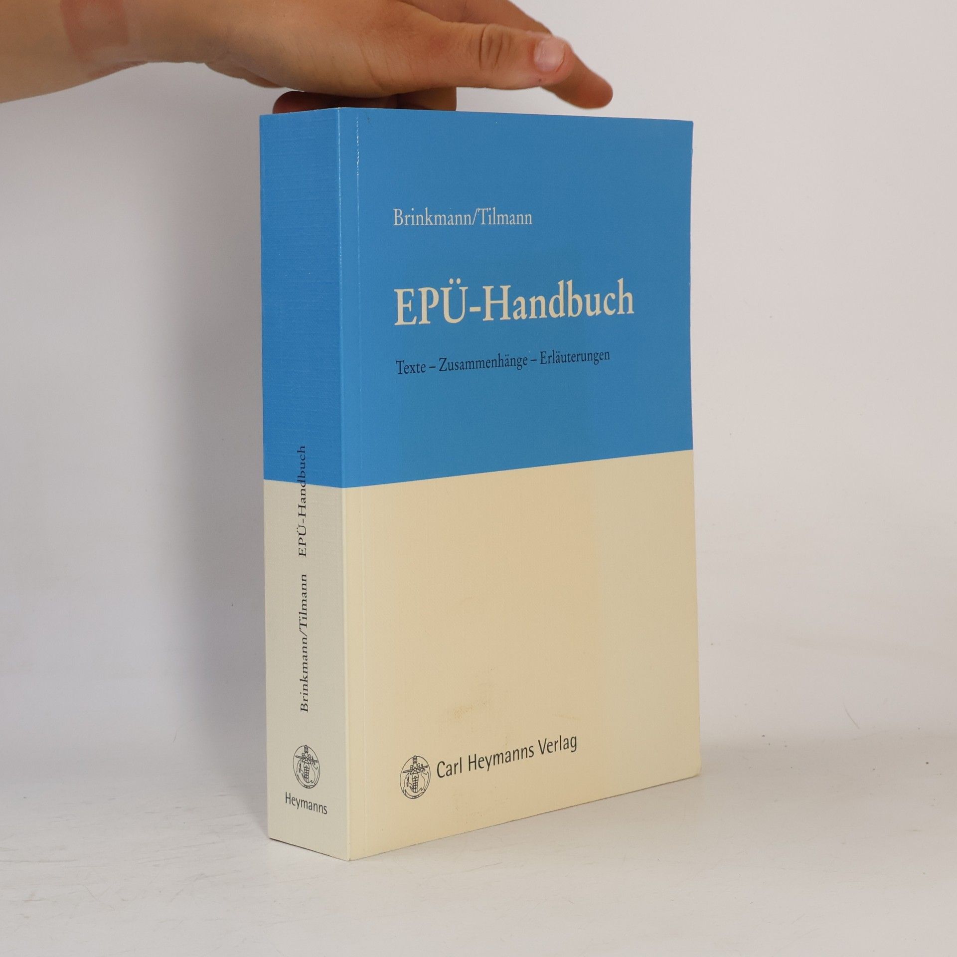 Max W. Tilmann EPÜ-Handbuch