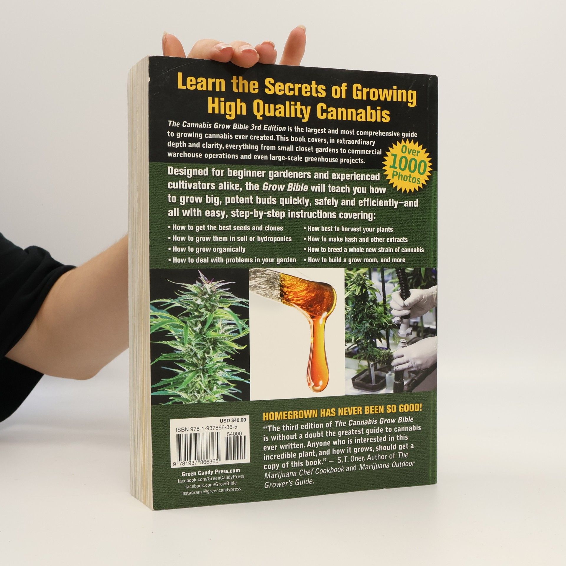 Greg Green The Cannabis Grow Bible: The Definitive Guide to Growing Marijuana for Recreational and Medicinal Use - 3rd Edition