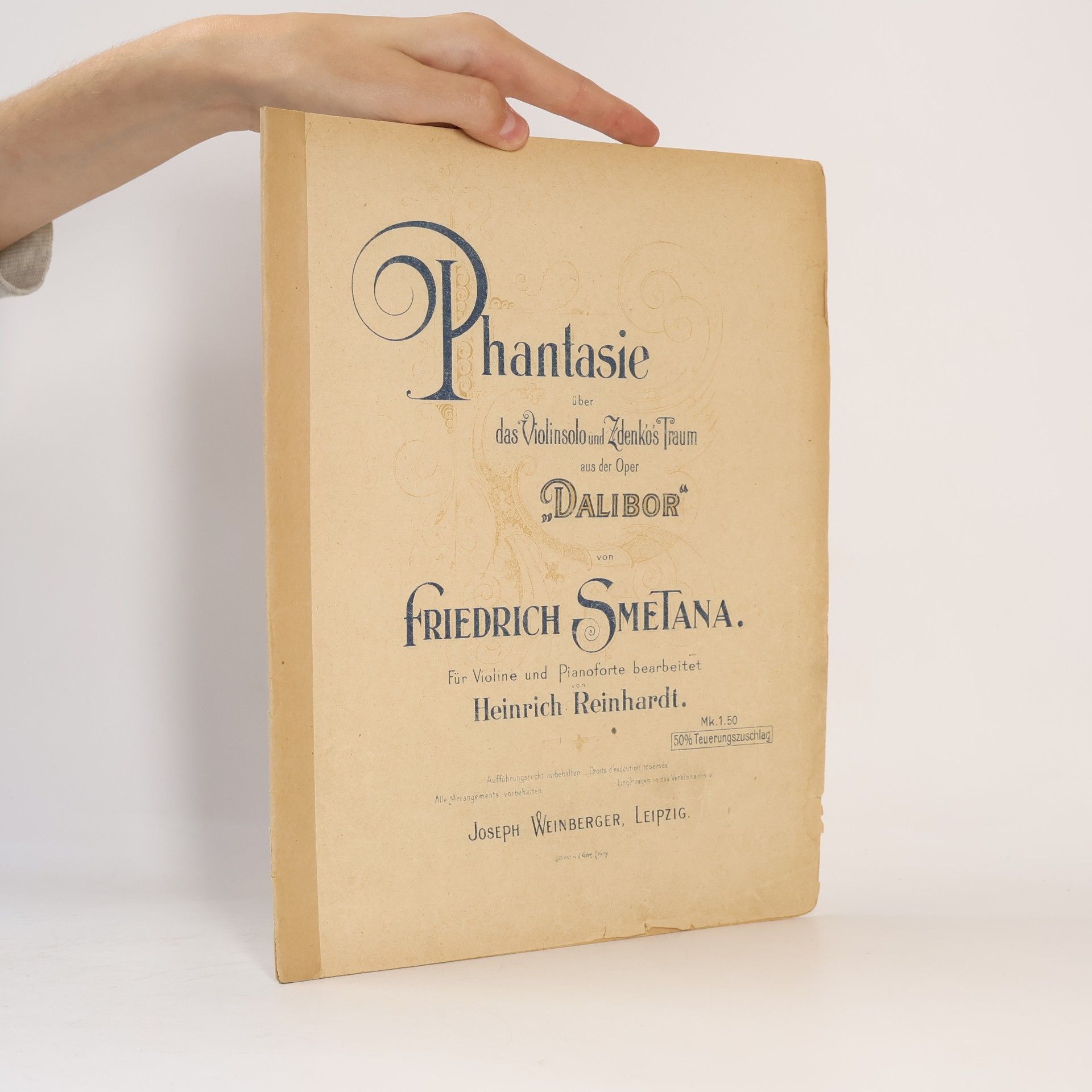 Phantasie über das Violinsolo und Zdenkös Traum aus der Oper "Dalibor"
