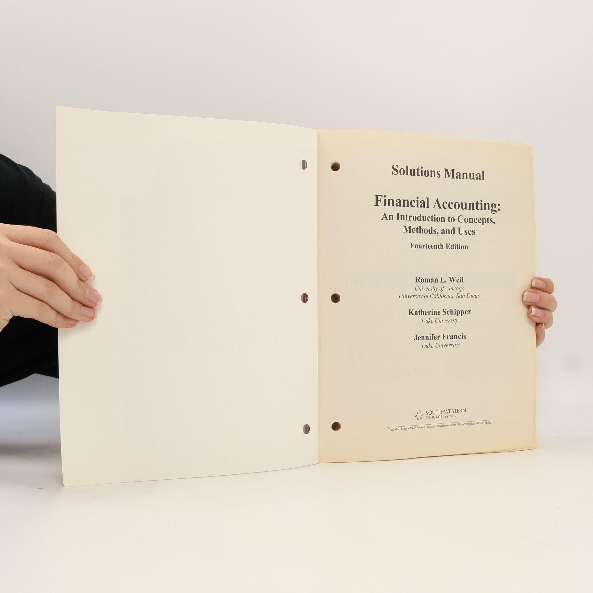 Roman Weil Solutions Manual for Financial Accounting