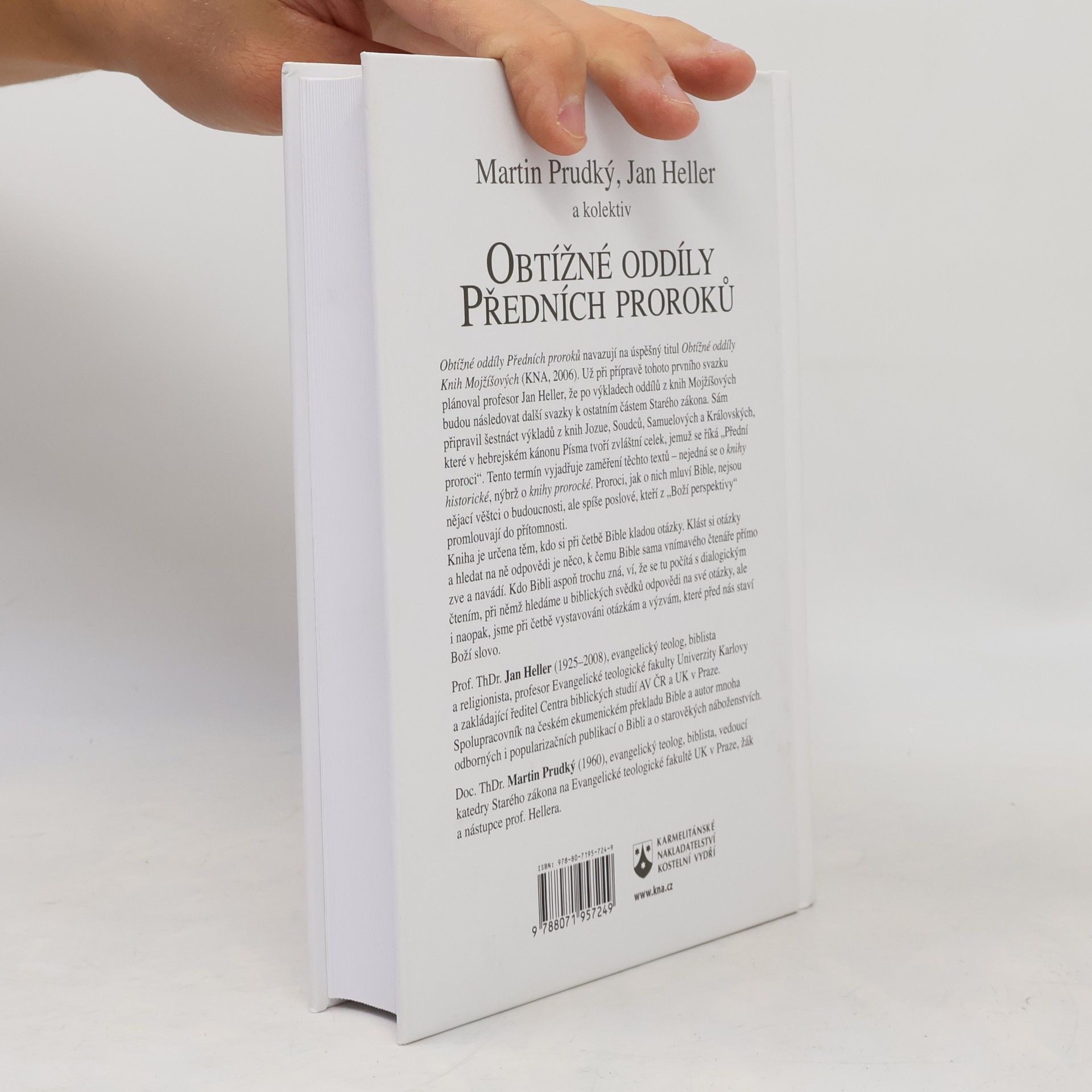 Martin Prudký Obtížné oddíly Předních proroků