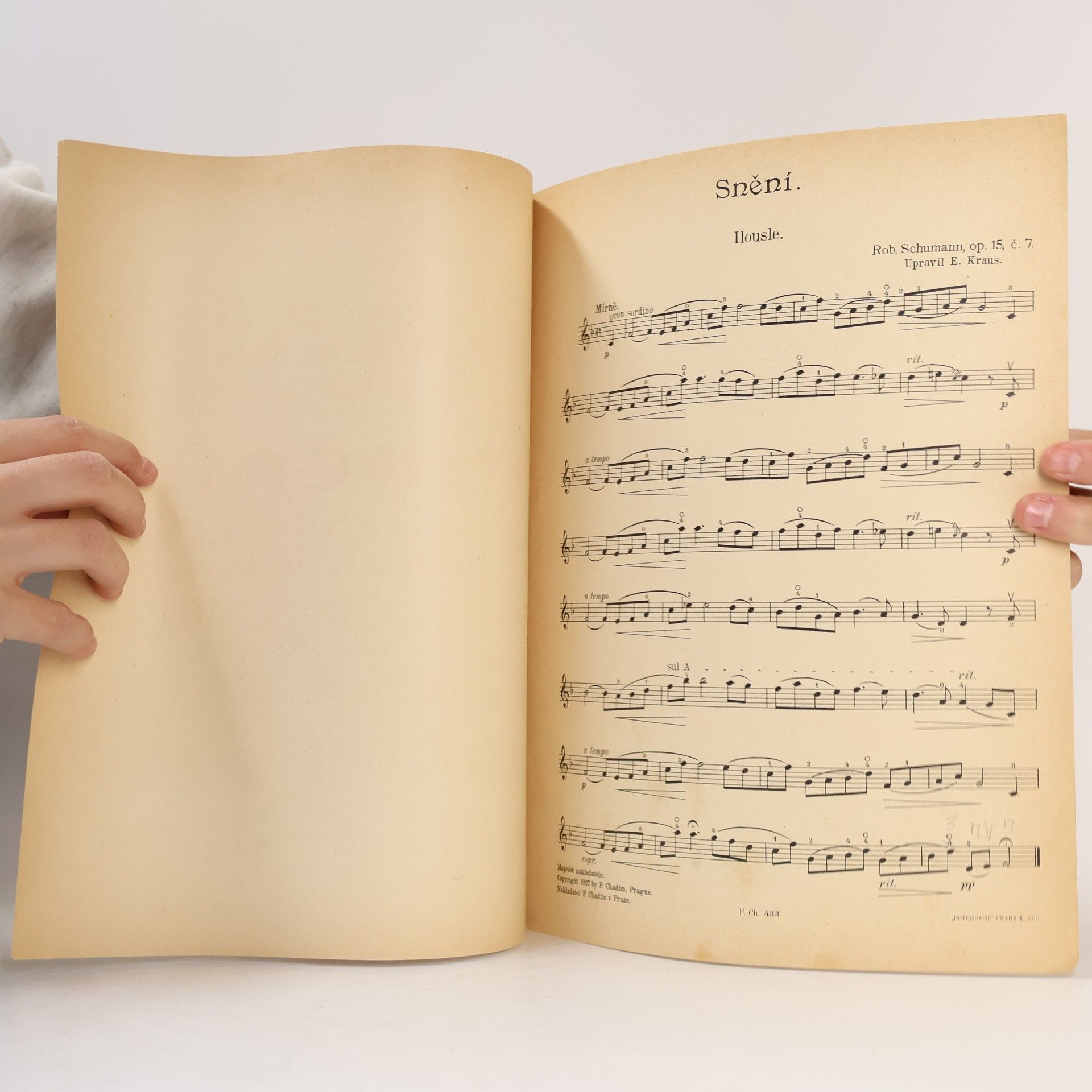 Robert Schumann Snění. Housle s klavírem