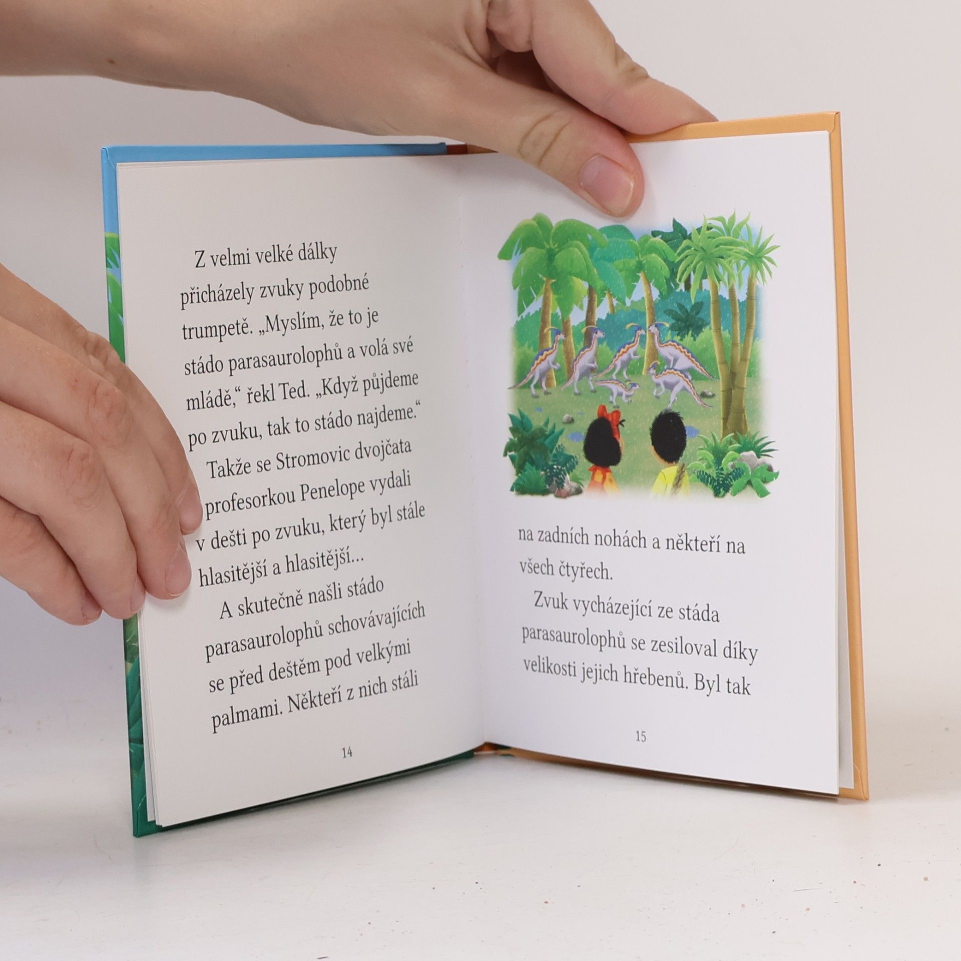 Cressida Cowell Dobrodružství Stromovic dvojčat: Dvojčata pomáhají hadrosaurovi
