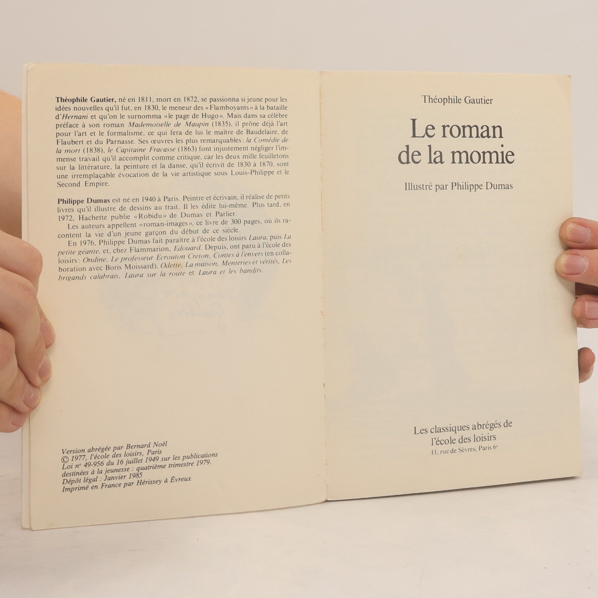 Théophile Gautier Le roman de la momie