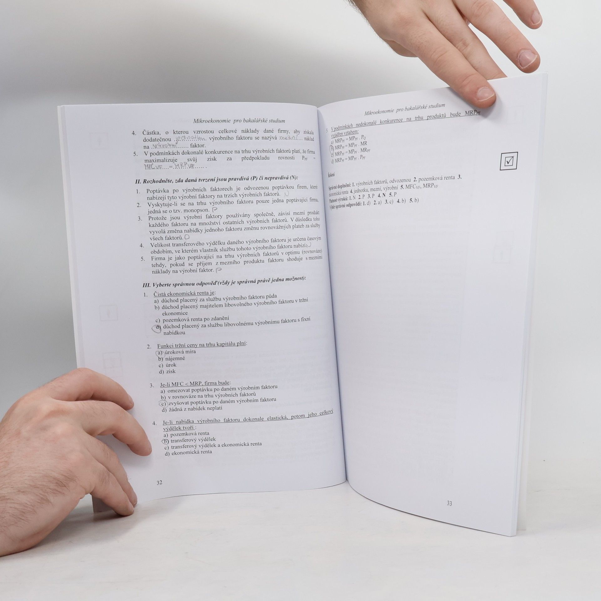 Jolana Volejníková Mikroekonomie I pro bakalářské studium 2
