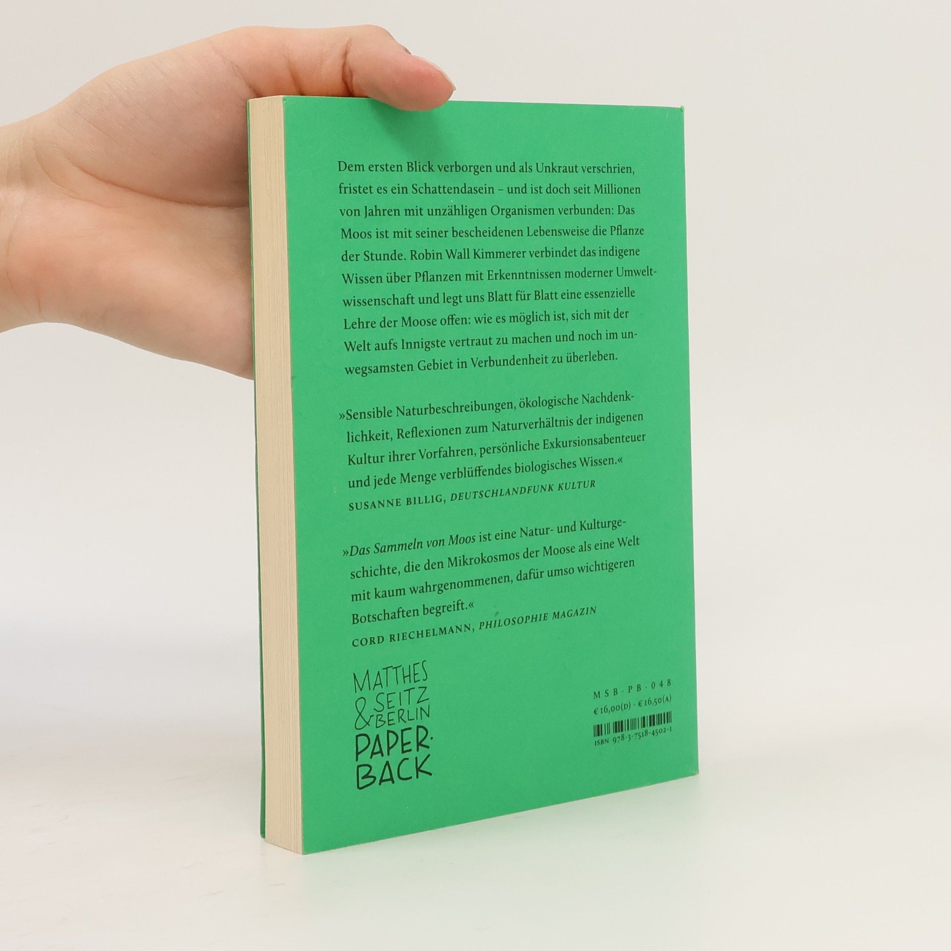 Robin Wall Kimmerer Das Sammeln von Moos