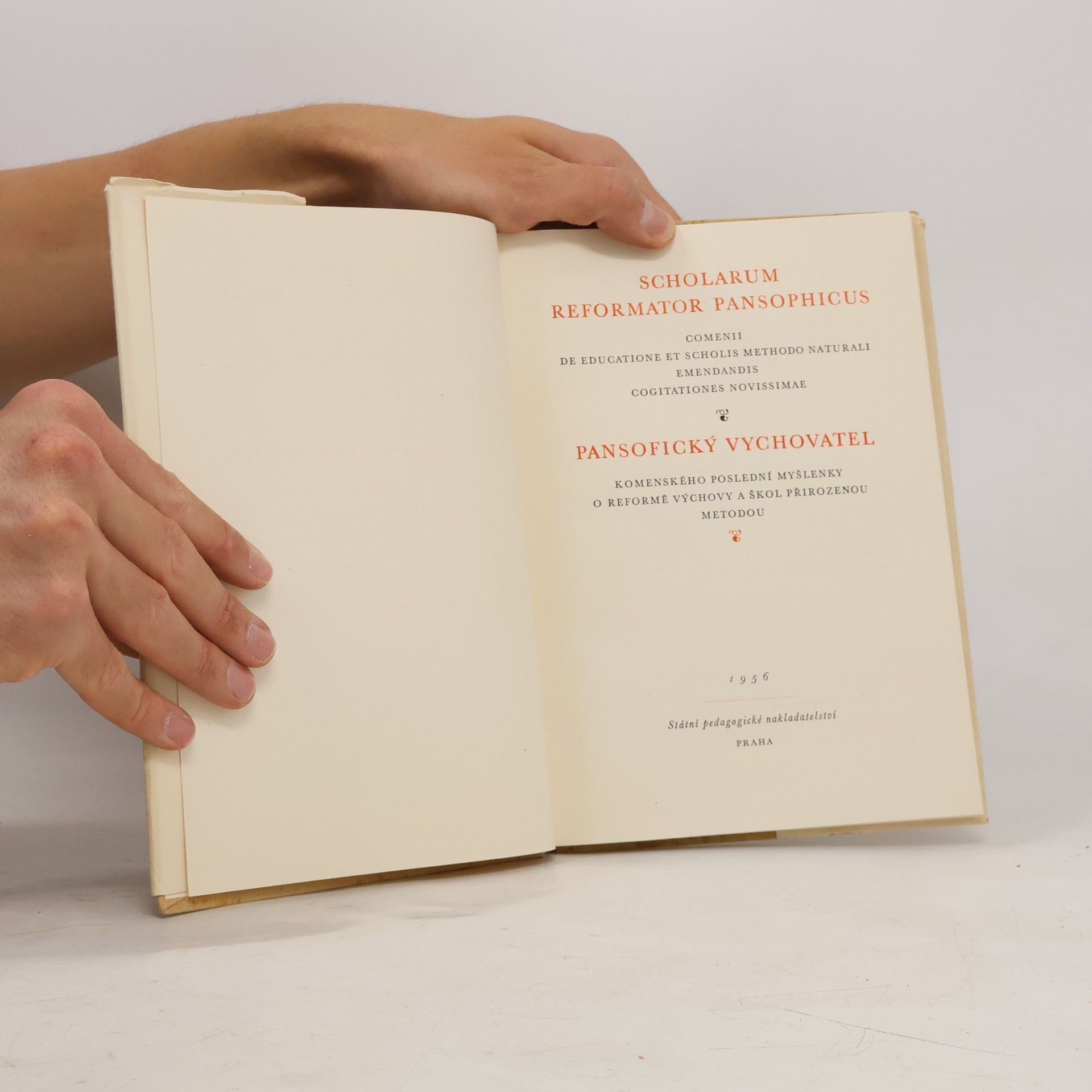 Johann Amos Comenius Scholarum reformator pansophicus. Pansofický vychovatel