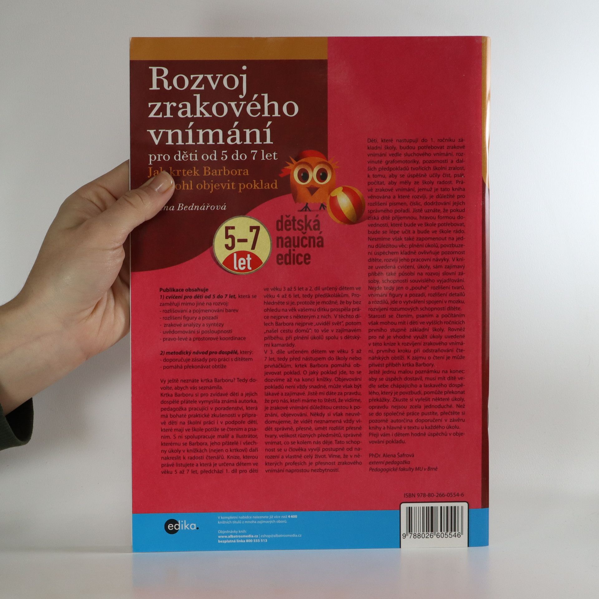 Jiřina Bednářová Rozvoj zrakového vnímání 3. Jak krtek Barbora pomohl objevit poklad