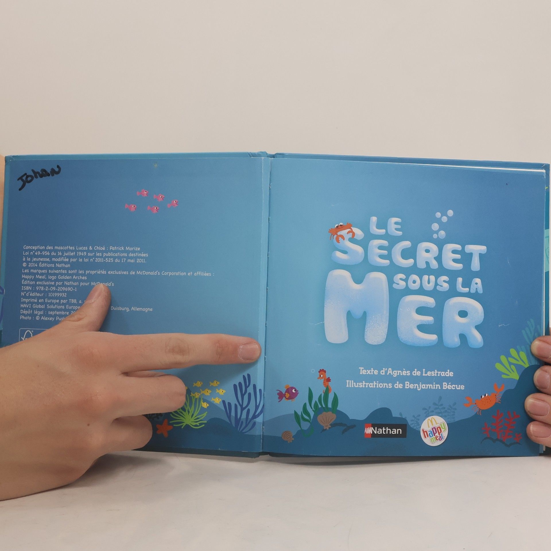 Agnès de Lestrade Le secret sous la mer