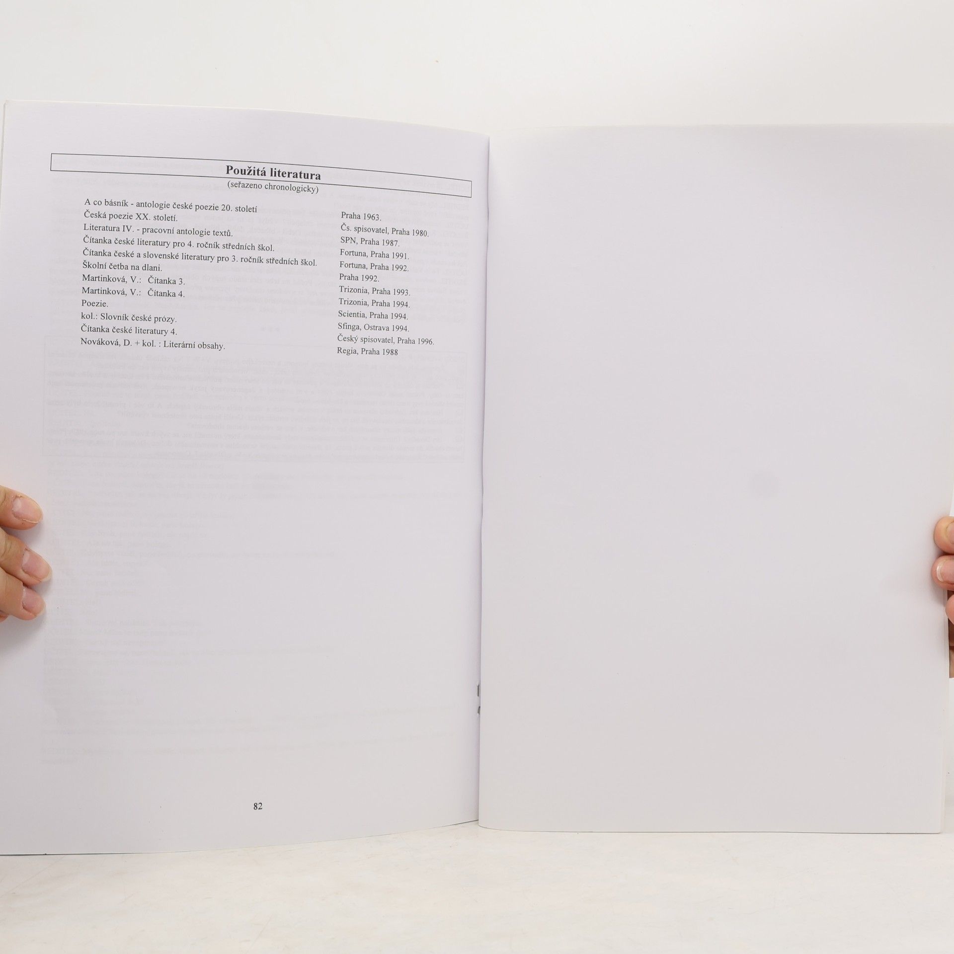 Vladimír Prokop Čítanka k přehledu české literatury 20. století