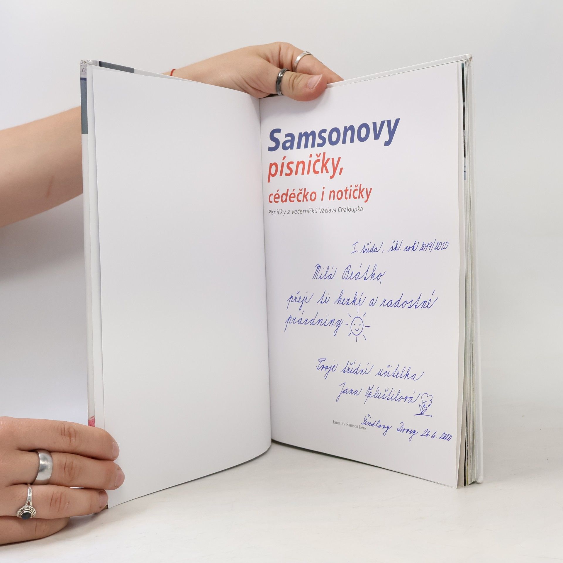 Jaroslav Samson Lenk Samsonovy písničky, cédéčko i notičky