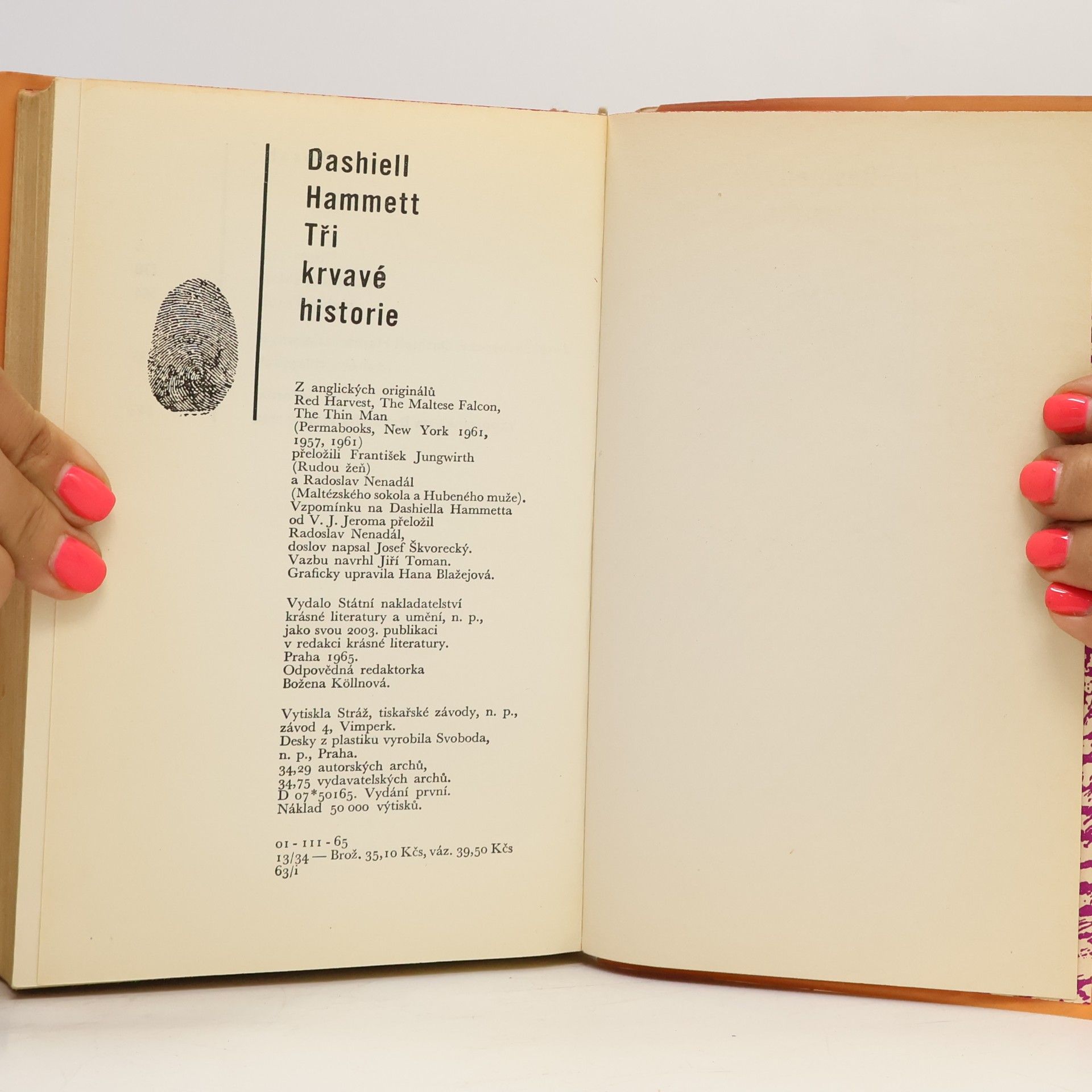 Dashiell Hammett Tři krvavé historie