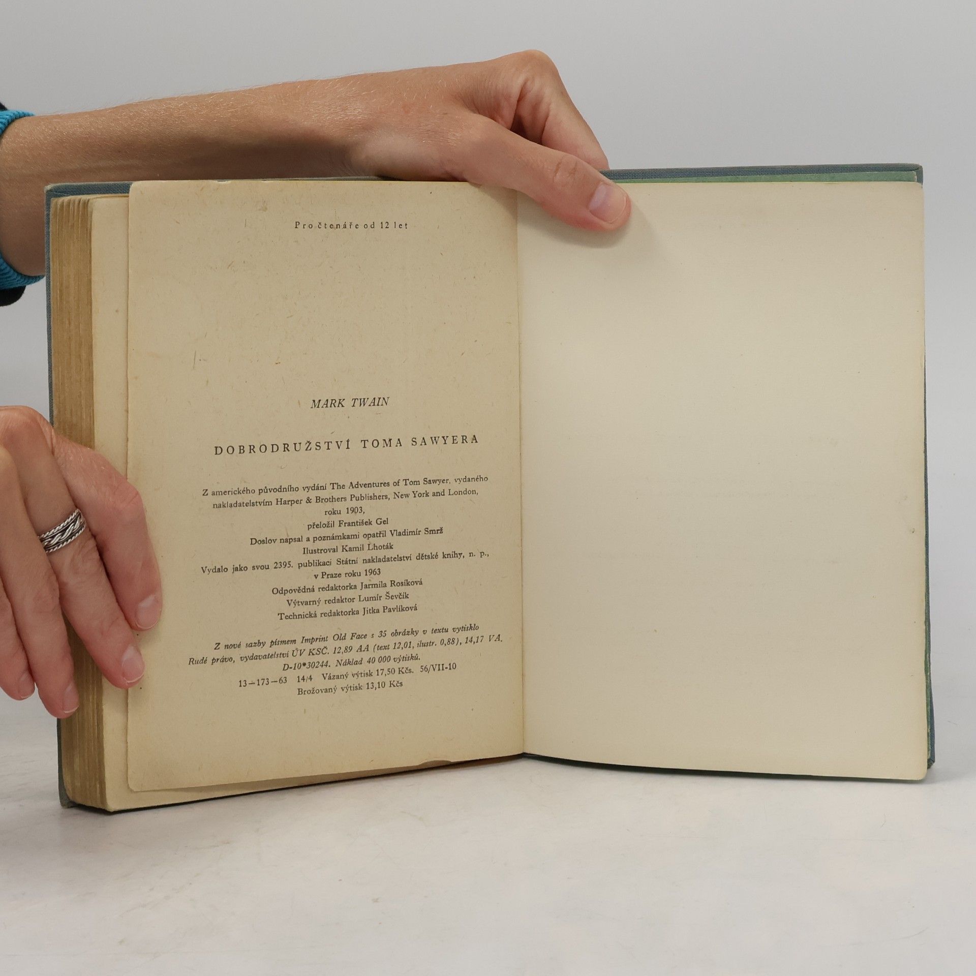 Mark Twain Dobrodružství Toma Sawyera