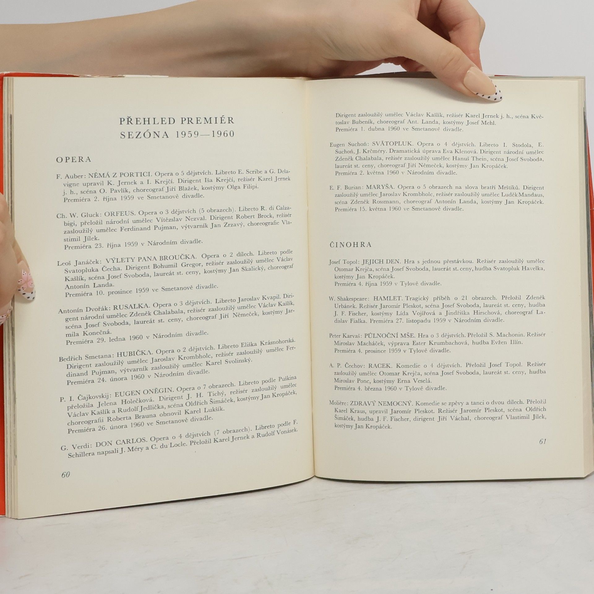 Kolektiv autorů Národní divadlo 1958-1961